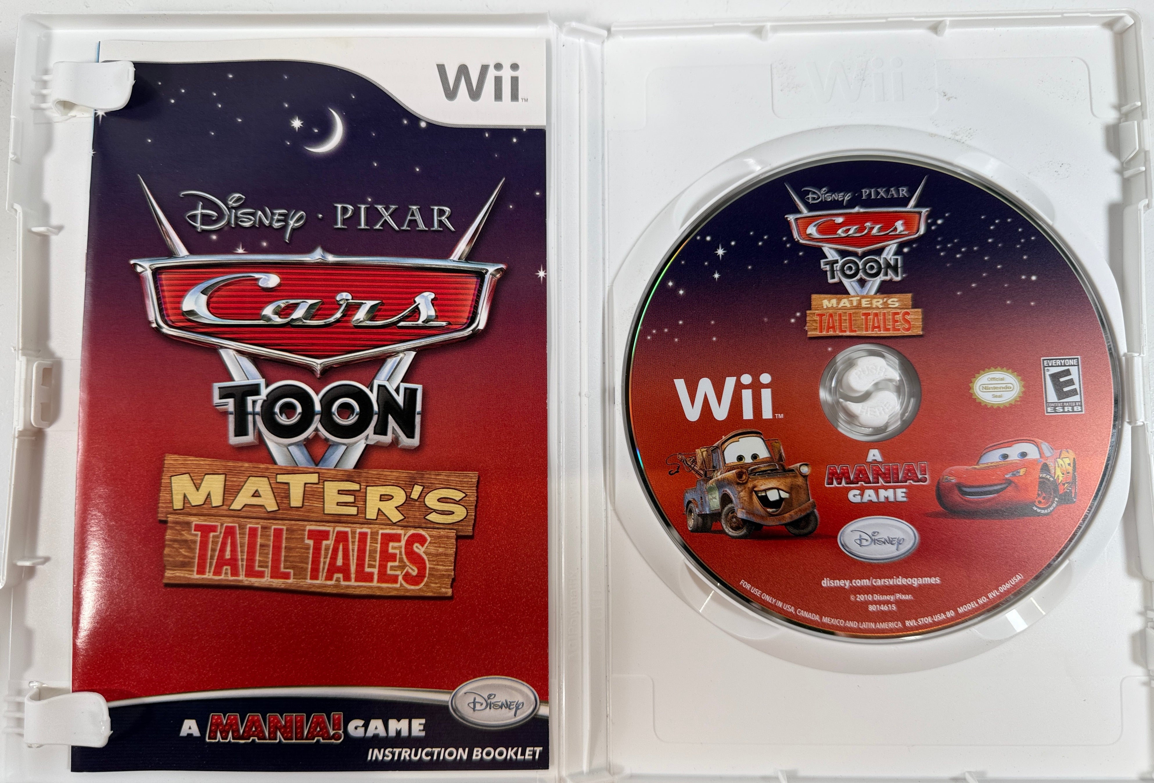 Jeu Wii Cars Toon – Les Contes de Martin – Complet, 2010
