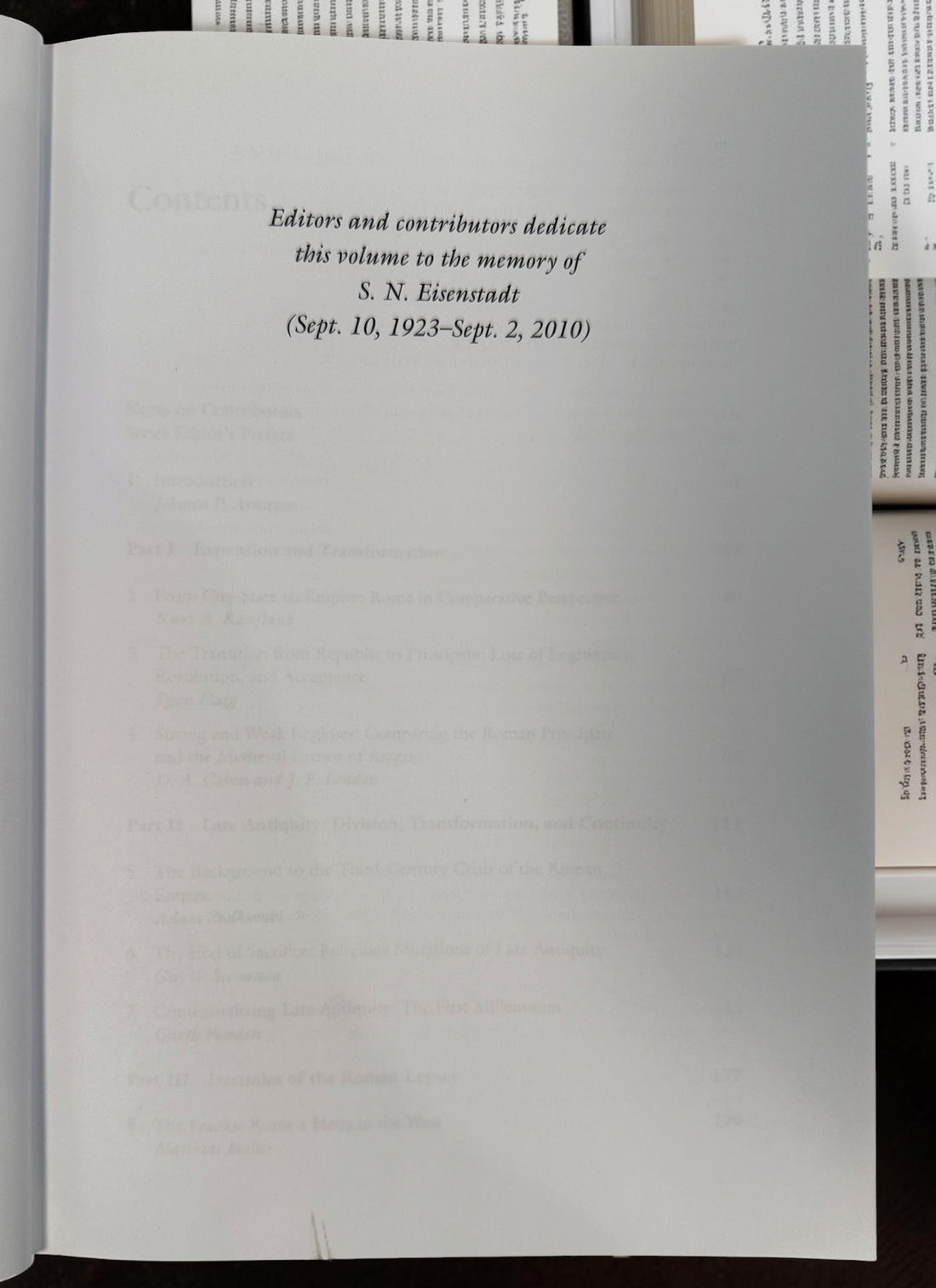 2011 first edition The Roman Empire in Context by Arnason &amp; Raaflaub. Wiley-Blackwell hardcover with dust jacket. Academic Roman history reference.