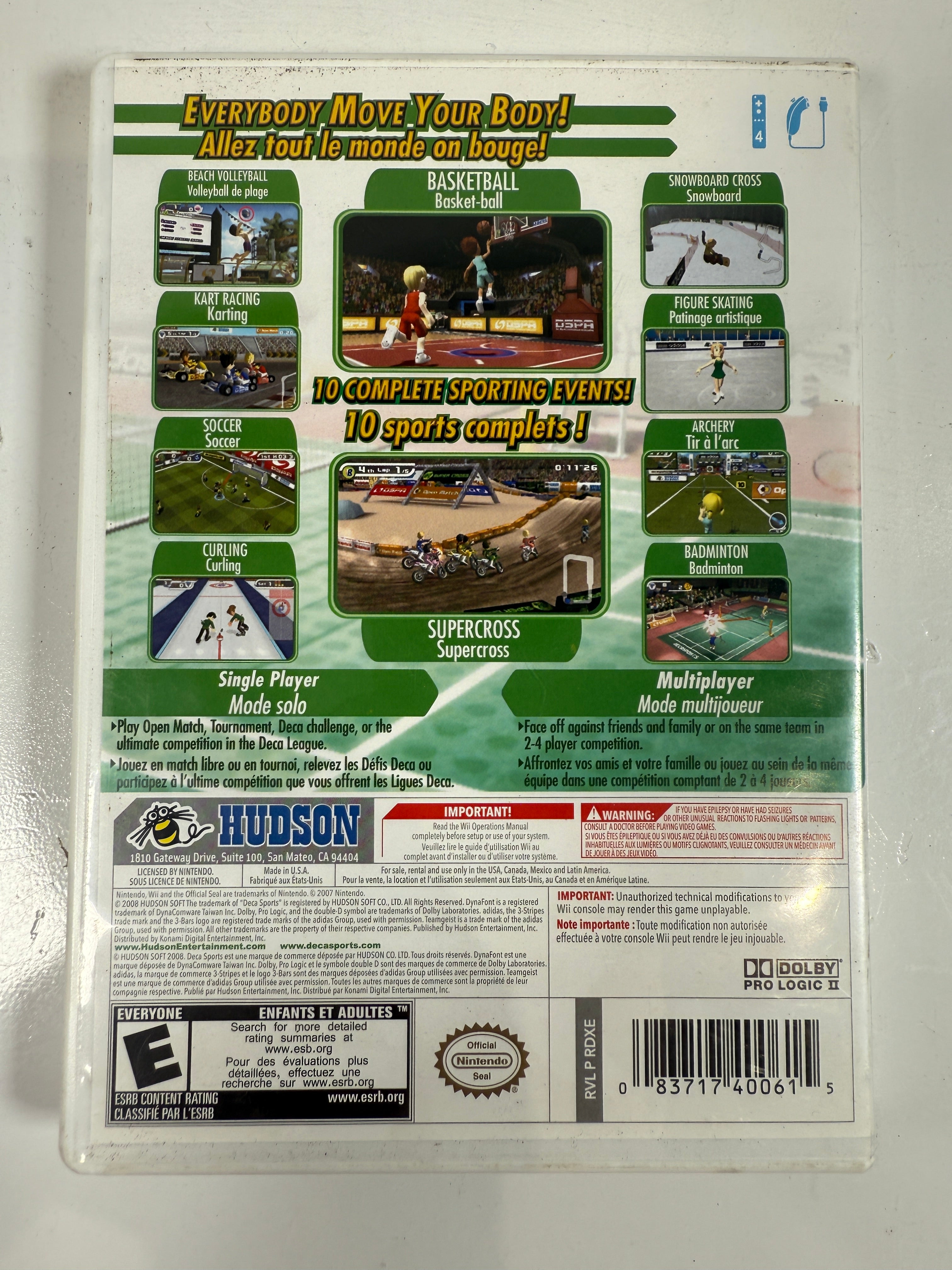 Wii Deca Sports (2008) – 10-Game Motion Sports Compilation