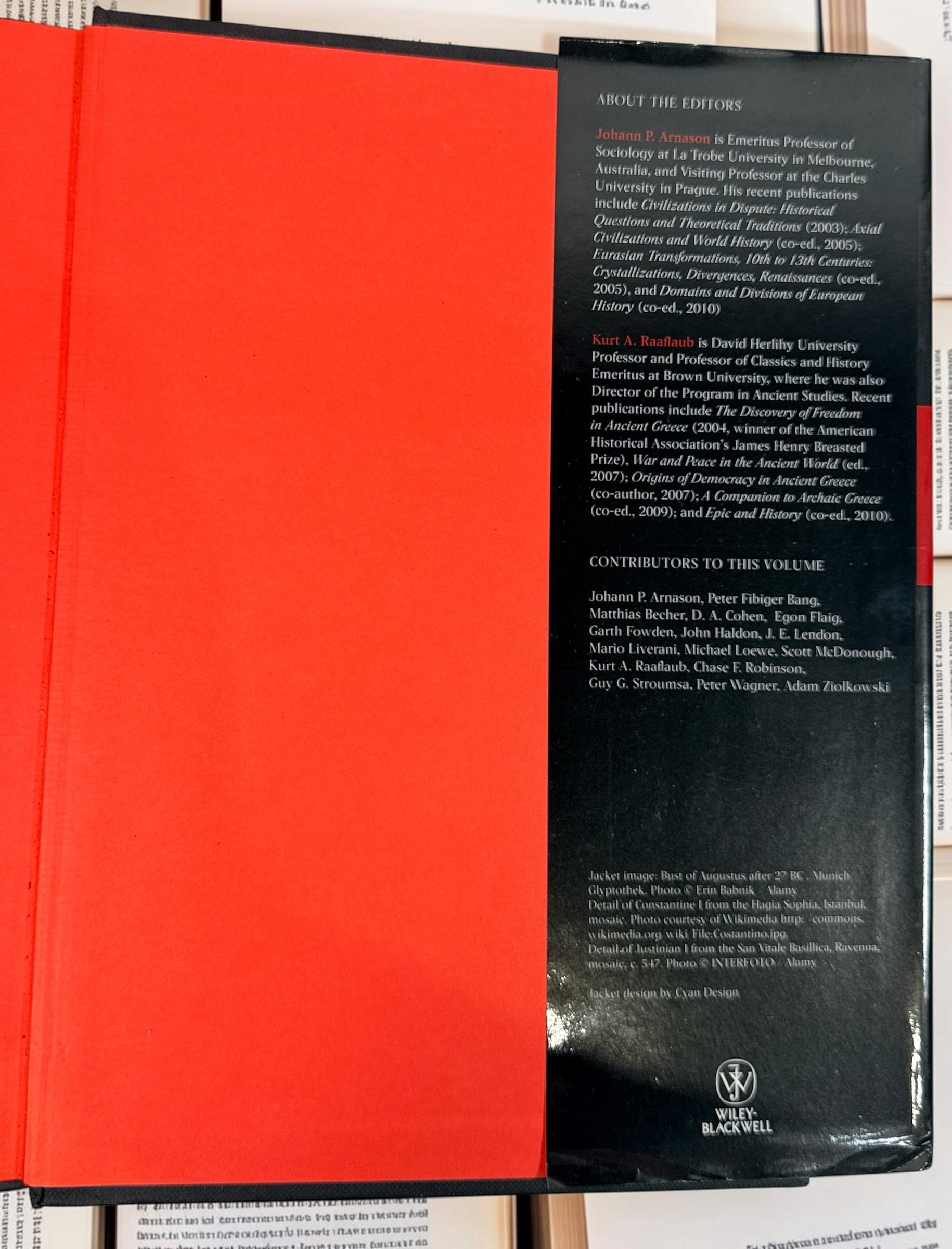 2011 first edition The Roman Empire in Context by Arnason &amp; Raaflaub. Wiley-Blackwell hardcover with dust jacket. Academic Roman history reference.