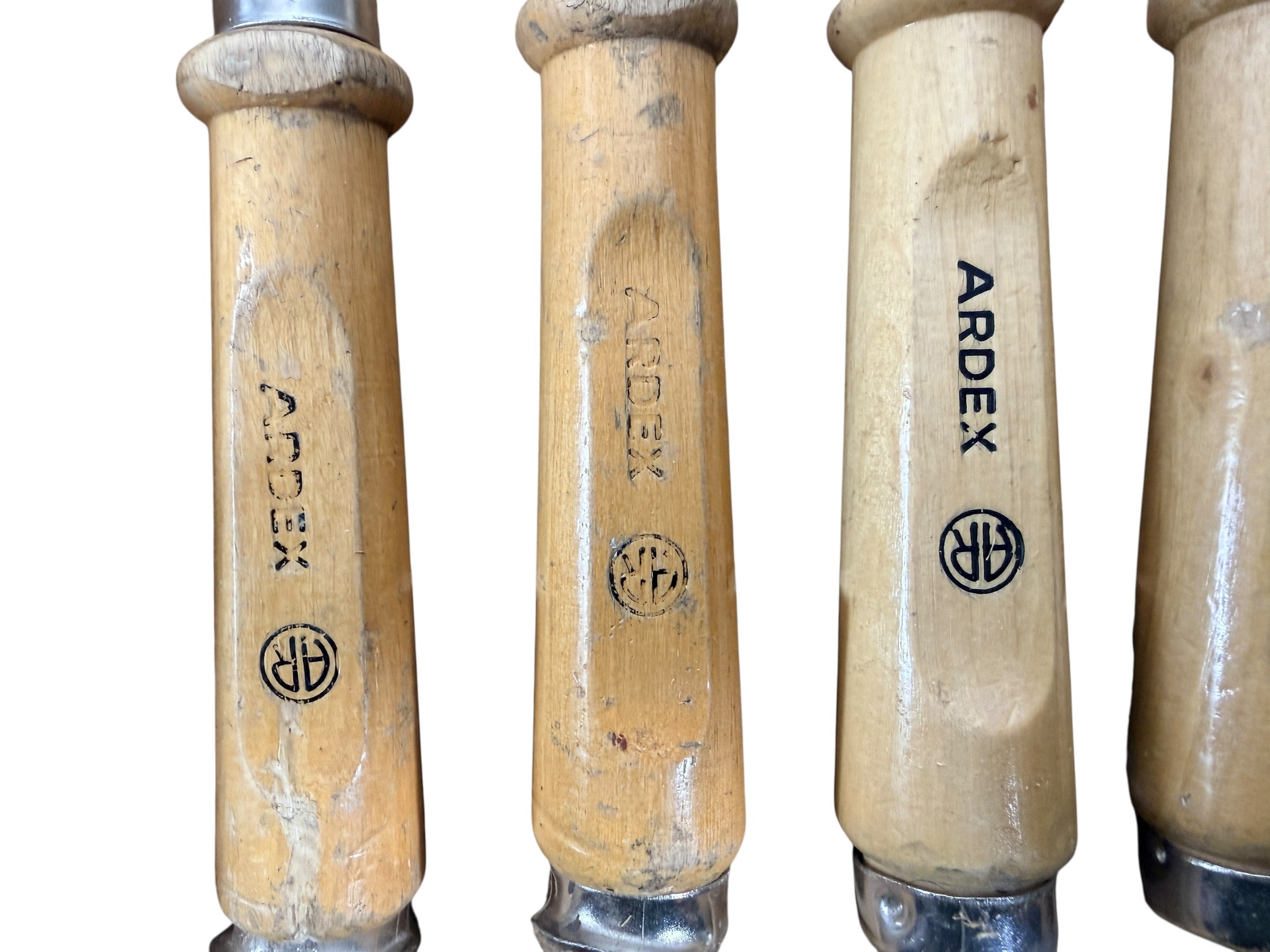 Coffret de ciseaux à bois vintage ARDEX, outils de menuiserie en boîte