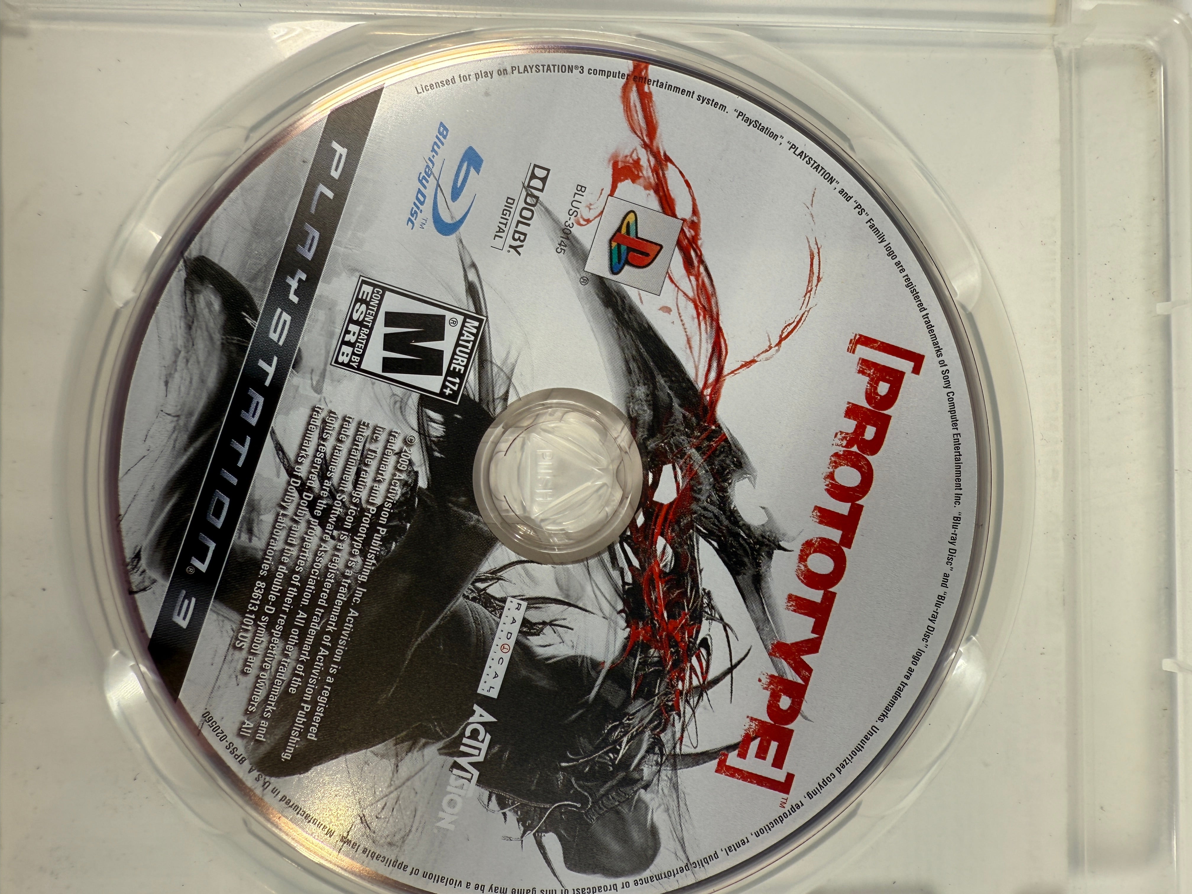 Prototype (2009) – PS3 Game with Case & Manual – Activision