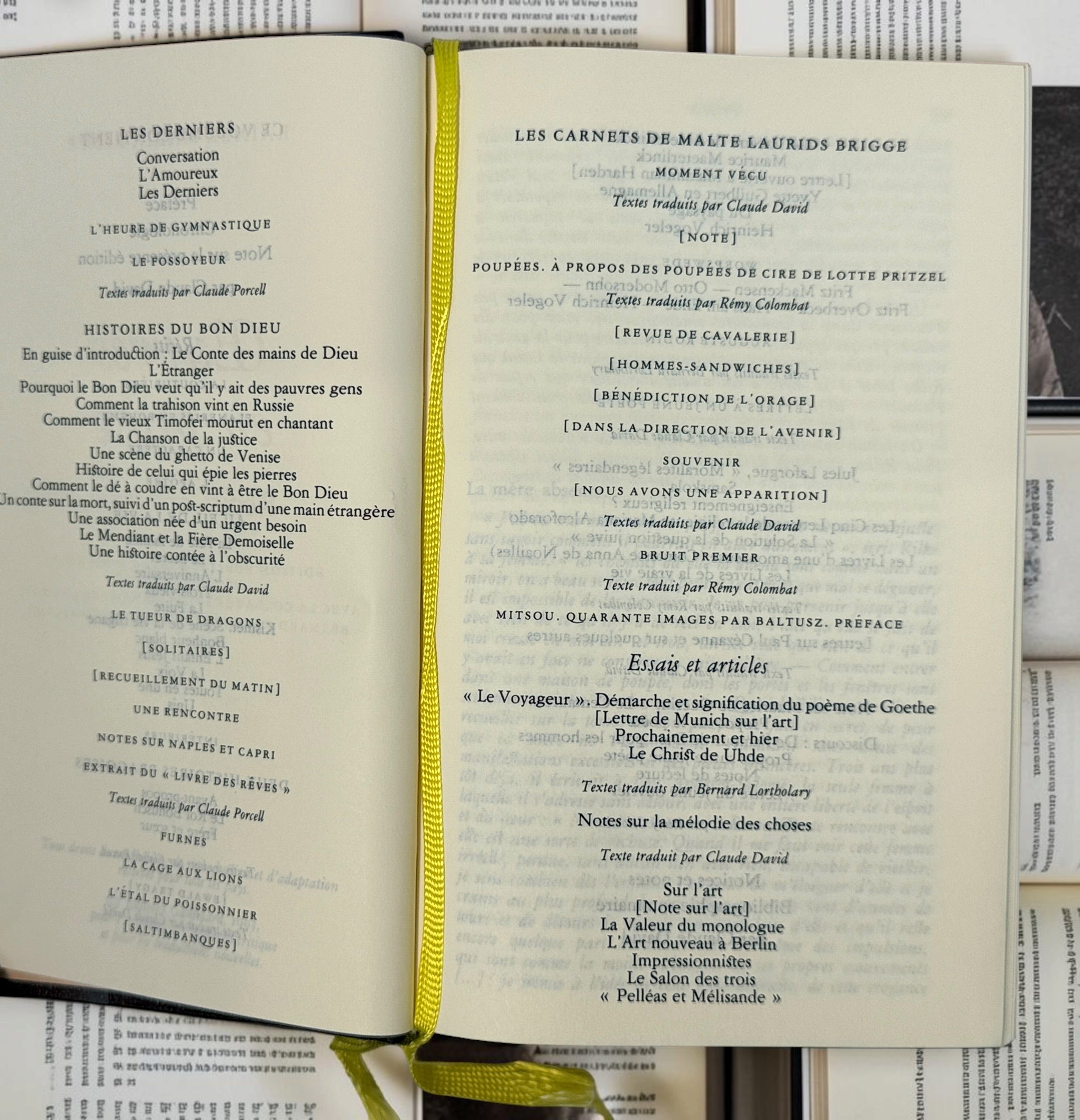 Rainer Maria Rilke Œuvres en prose, 1999 second edition, Bibliothèque de la Pléiade Gallimard, with leather binding, rhodoid and slipcase.