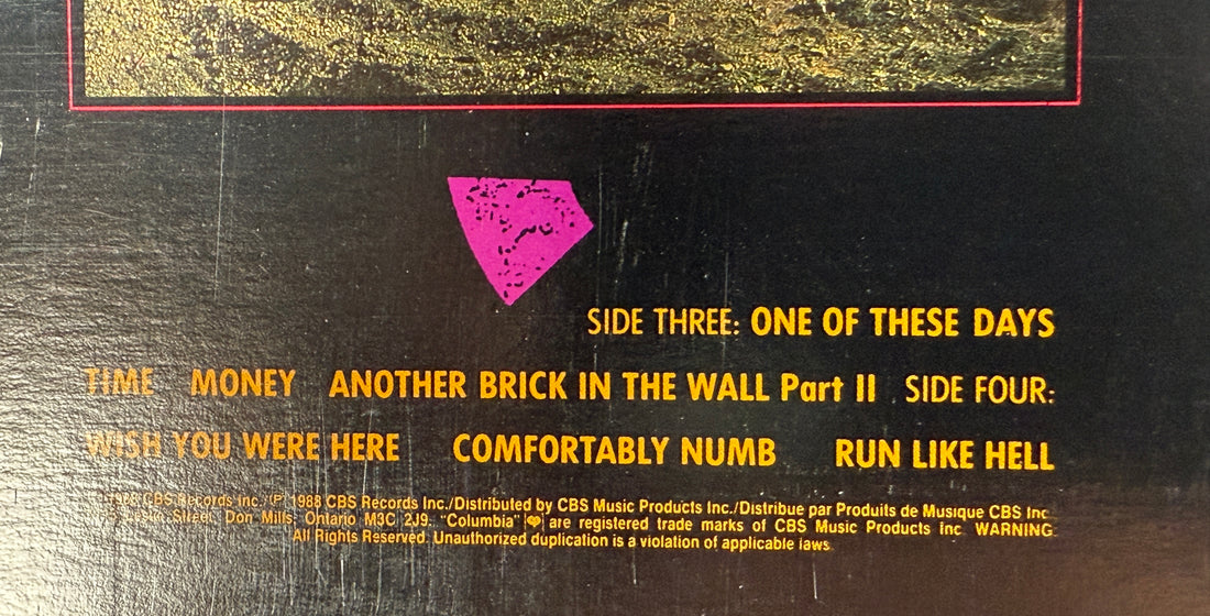 Pink Floyd- Delicate Sound of Thunder 2 LP - Columbia, PC2 44484