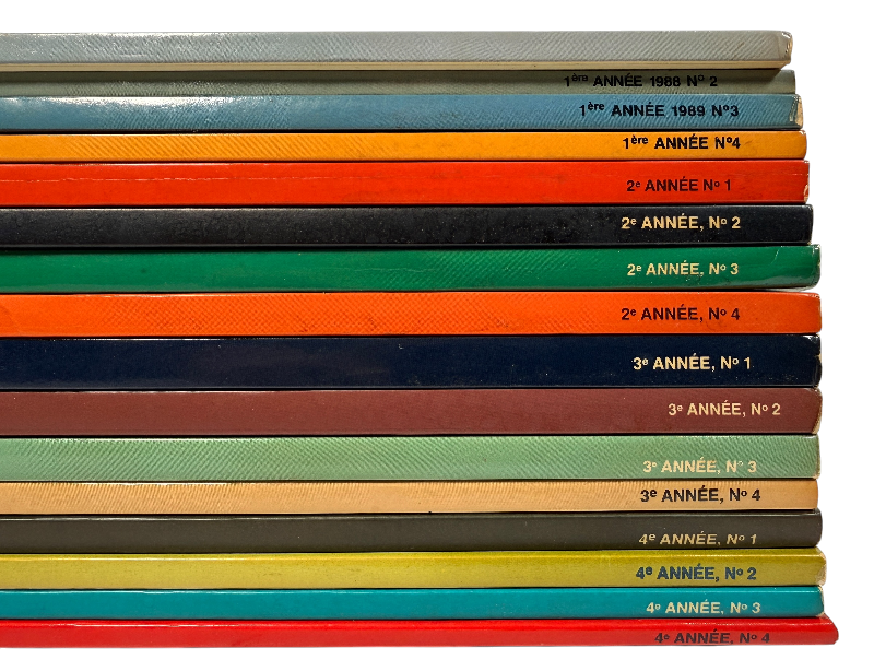 Vintage Magazin’Art collection of 16 early issues featuring Quebec and Canadian artists, galleries, exhibitions and richly illustrated fine art.