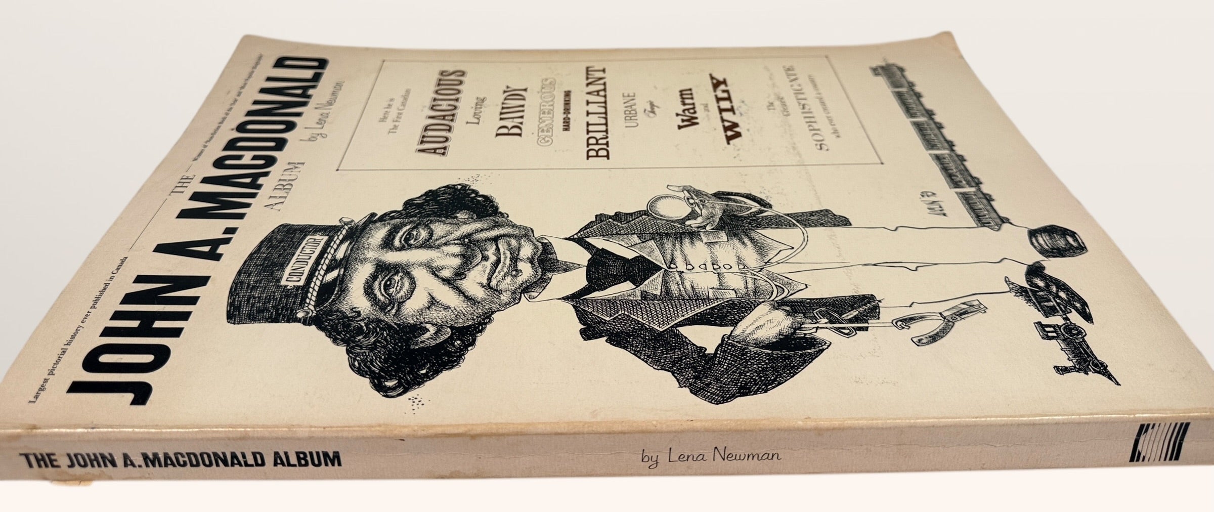 1974 illustrated Canadian history book on John A Macdonald. Canadiana biography with photos and artwork. Good vintage reference copy for collectors.