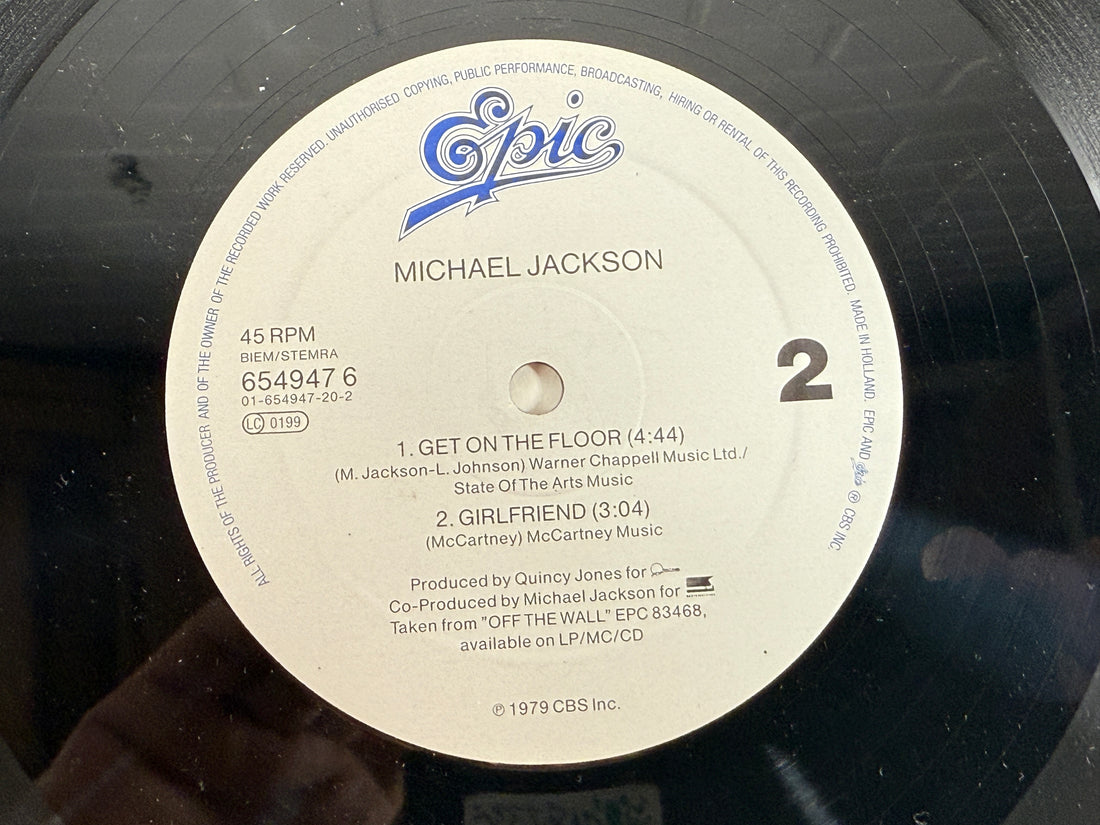 1987 Michael Jackson 12” – Liberian Girl Maxi-Single, Holland Pressing