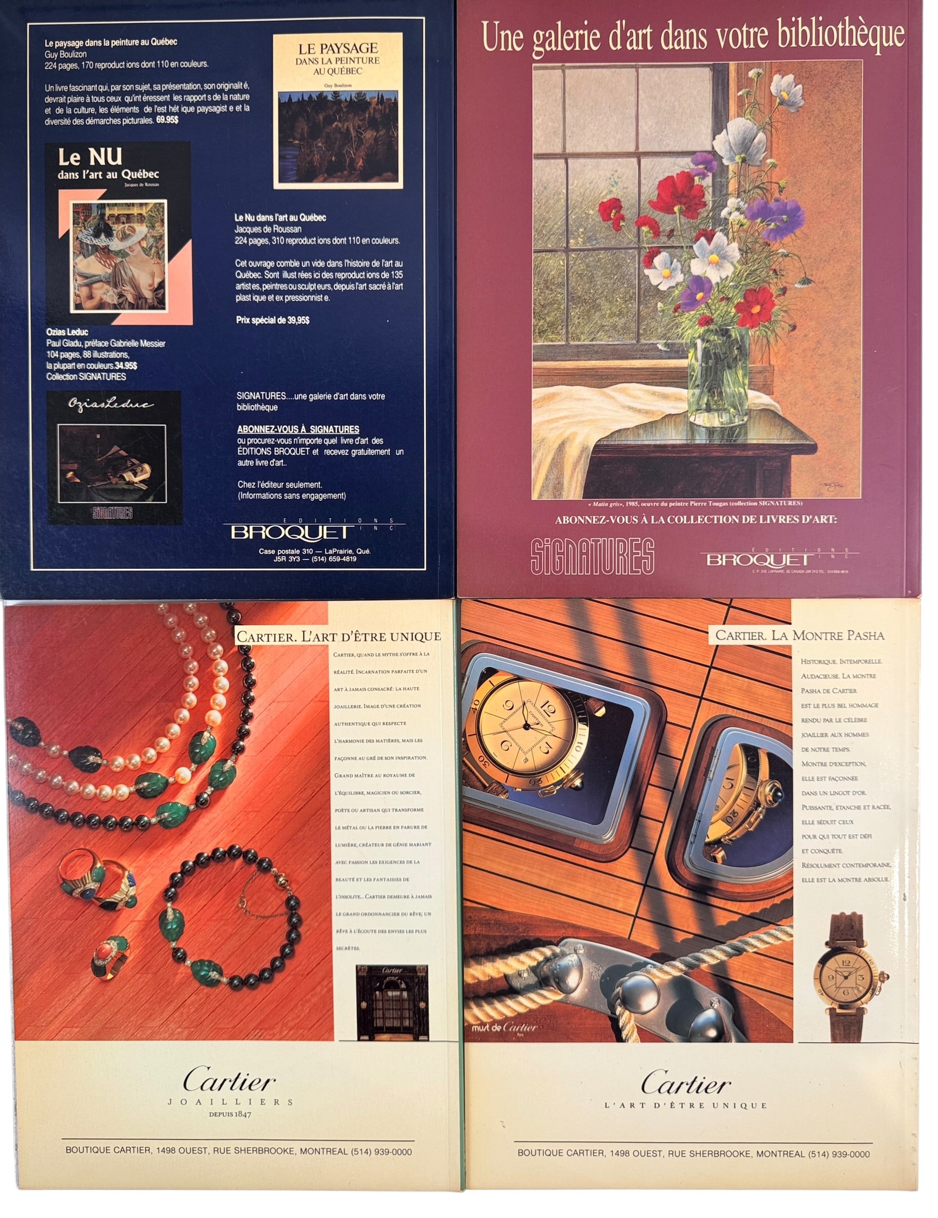 Vintage Magazin’Art collection of 16 early issues featuring Quebec and Canadian artists, galleries, exhibitions and richly illustrated fine art.