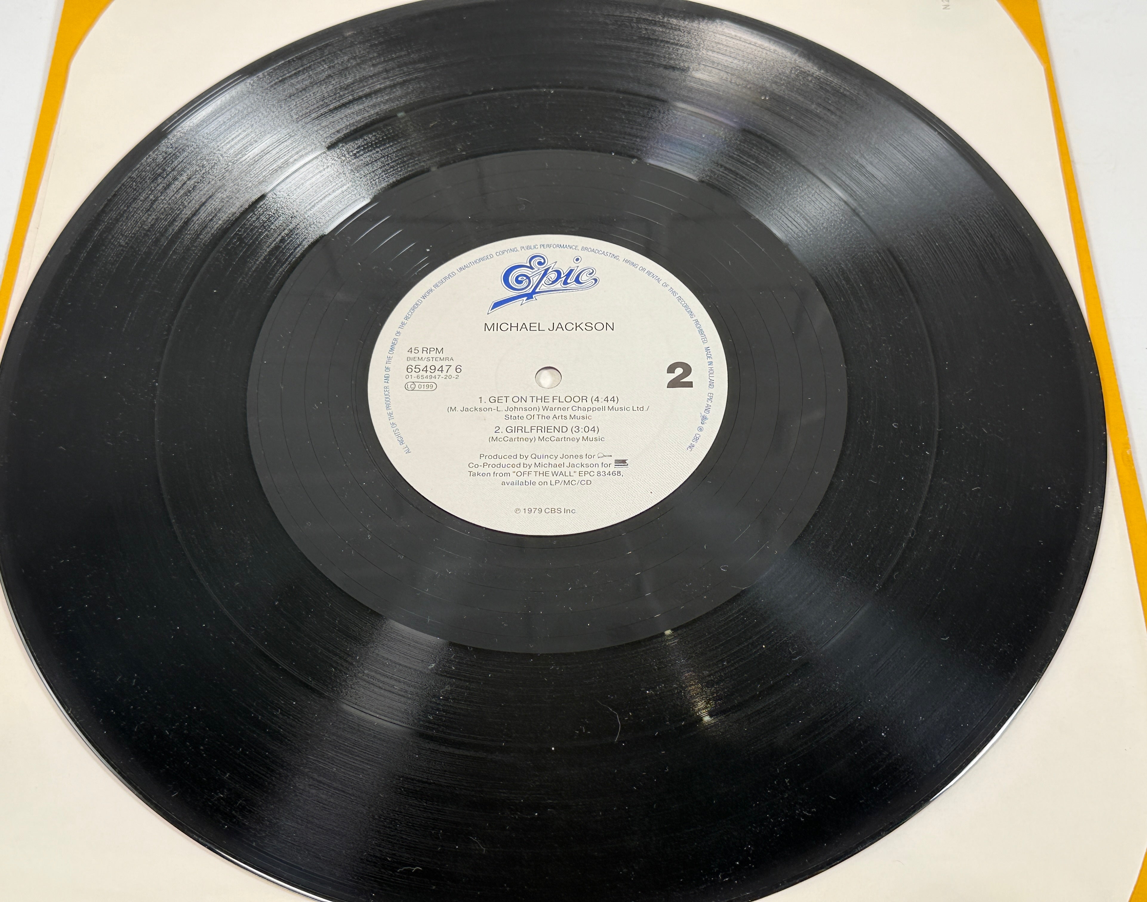 1987 Michael Jackson 12” – Liberian Girl Maxi-Single, Holland Pressing