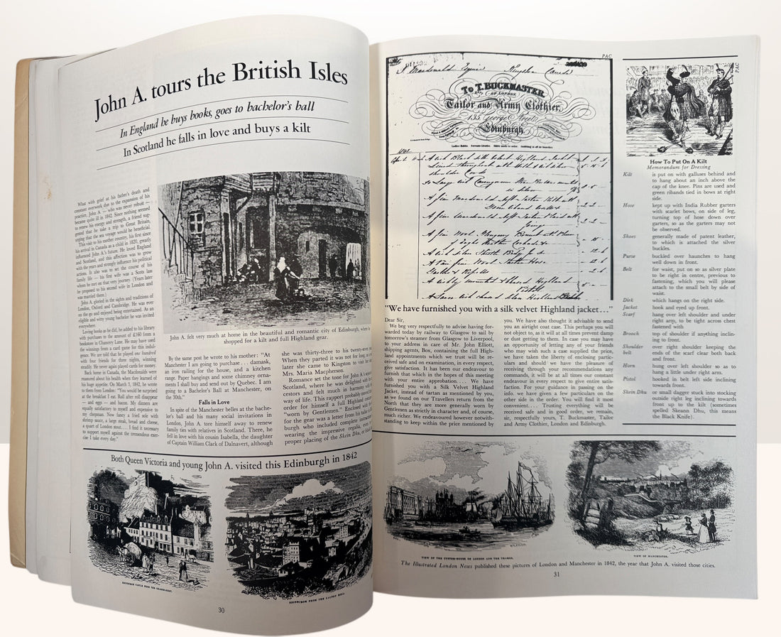1974 illustrated Canadian history book on John A Macdonald. Canadiana biography with photos and artwork. Good vintage reference copy for collectors.