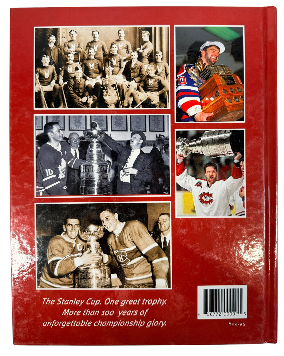 Livre d'histoire de la Coupe Stanley de hockey vintage, édition canadienne