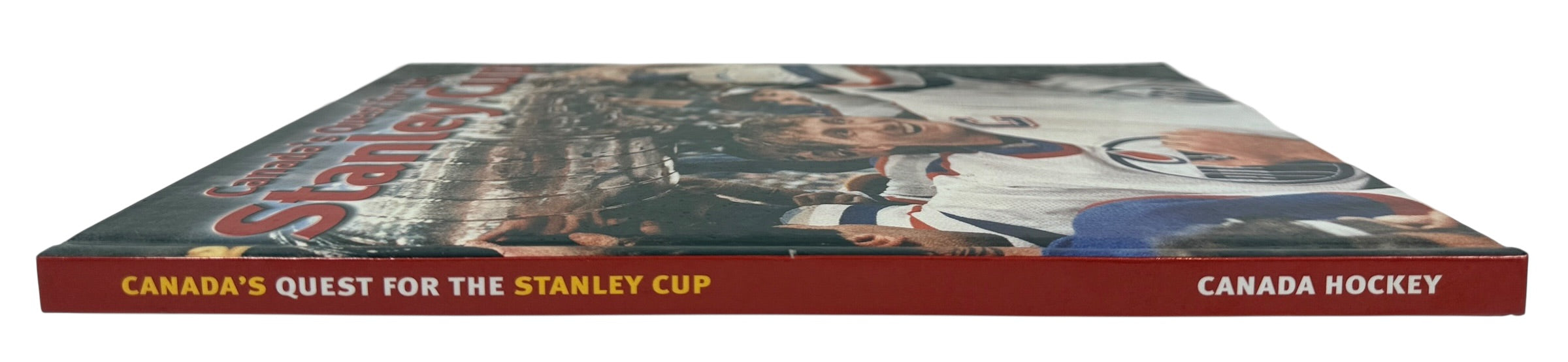 Vintage Stanley Cup hockey history book featuring iconic Canadian teams, archival photos and championship moments. Great sports collectible or gift.