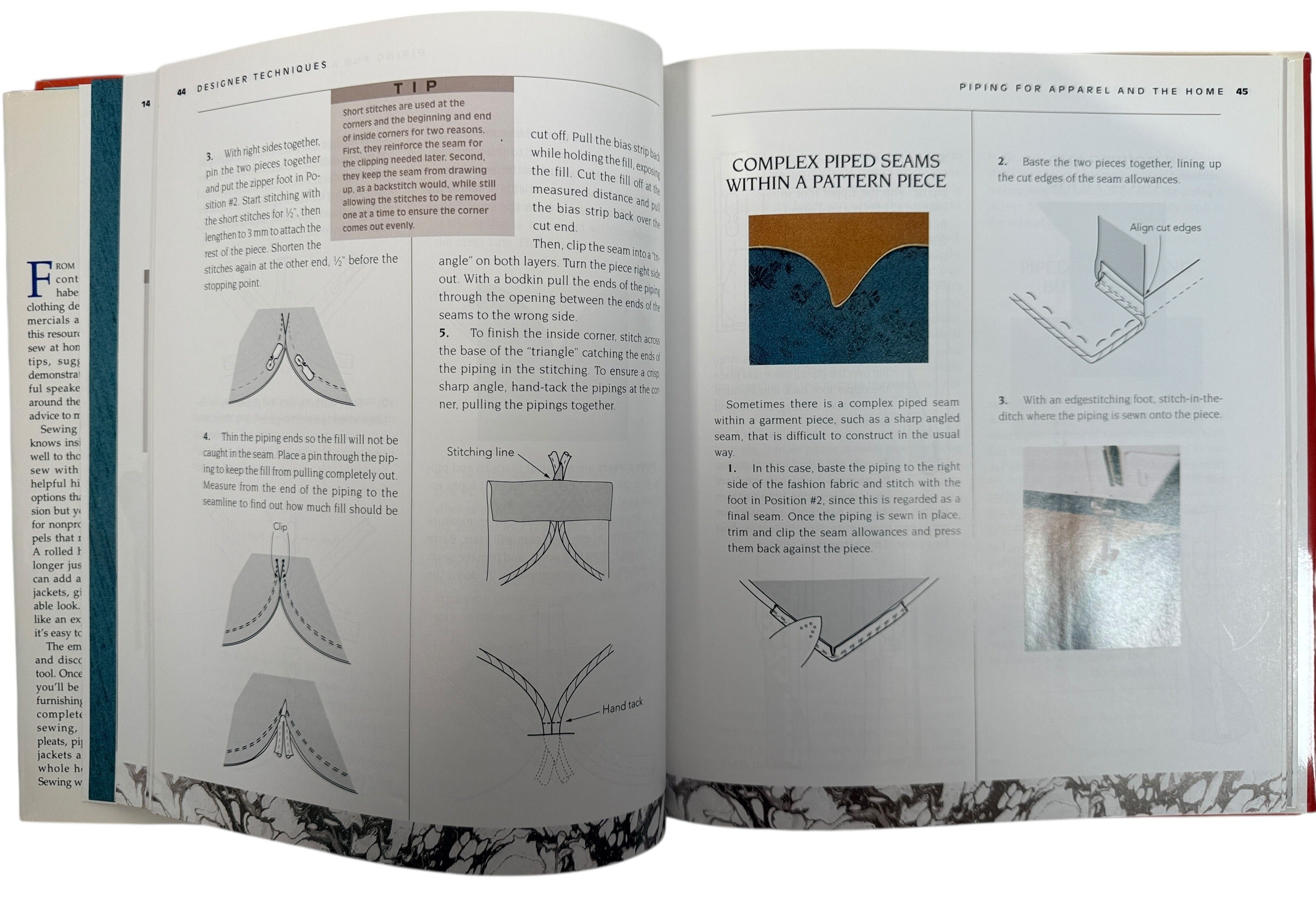 Signed couture sewing techniques book by Kenneth D King. Bernina sewing reference with garment construction tips ideal for fashion students and hobbyists.