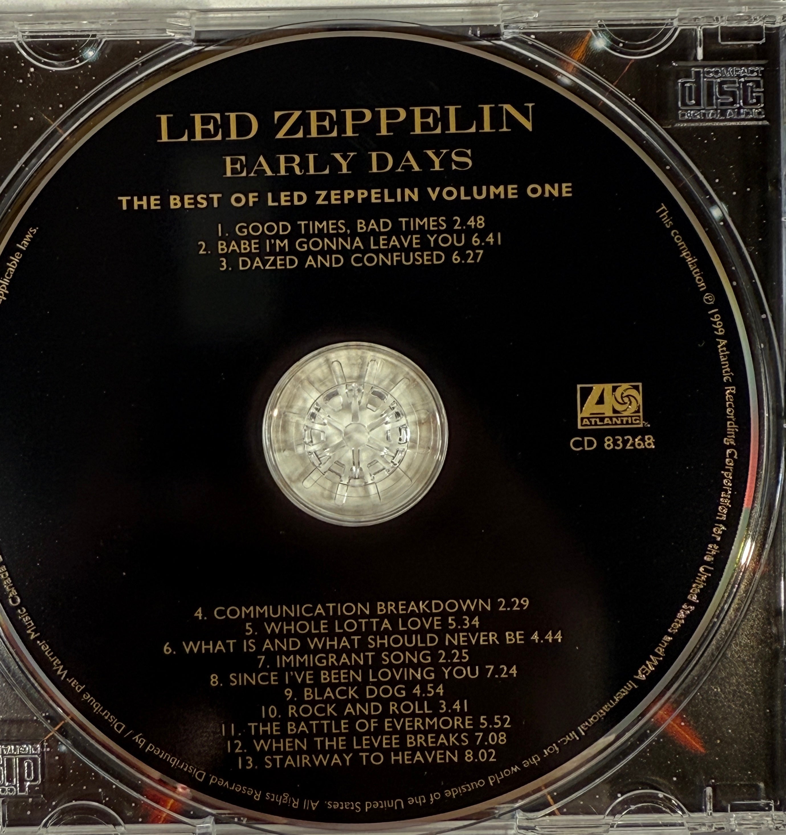 Led Zeppelin Early Days CD – Best Of Volume One (1999) – Éco-Dépôt