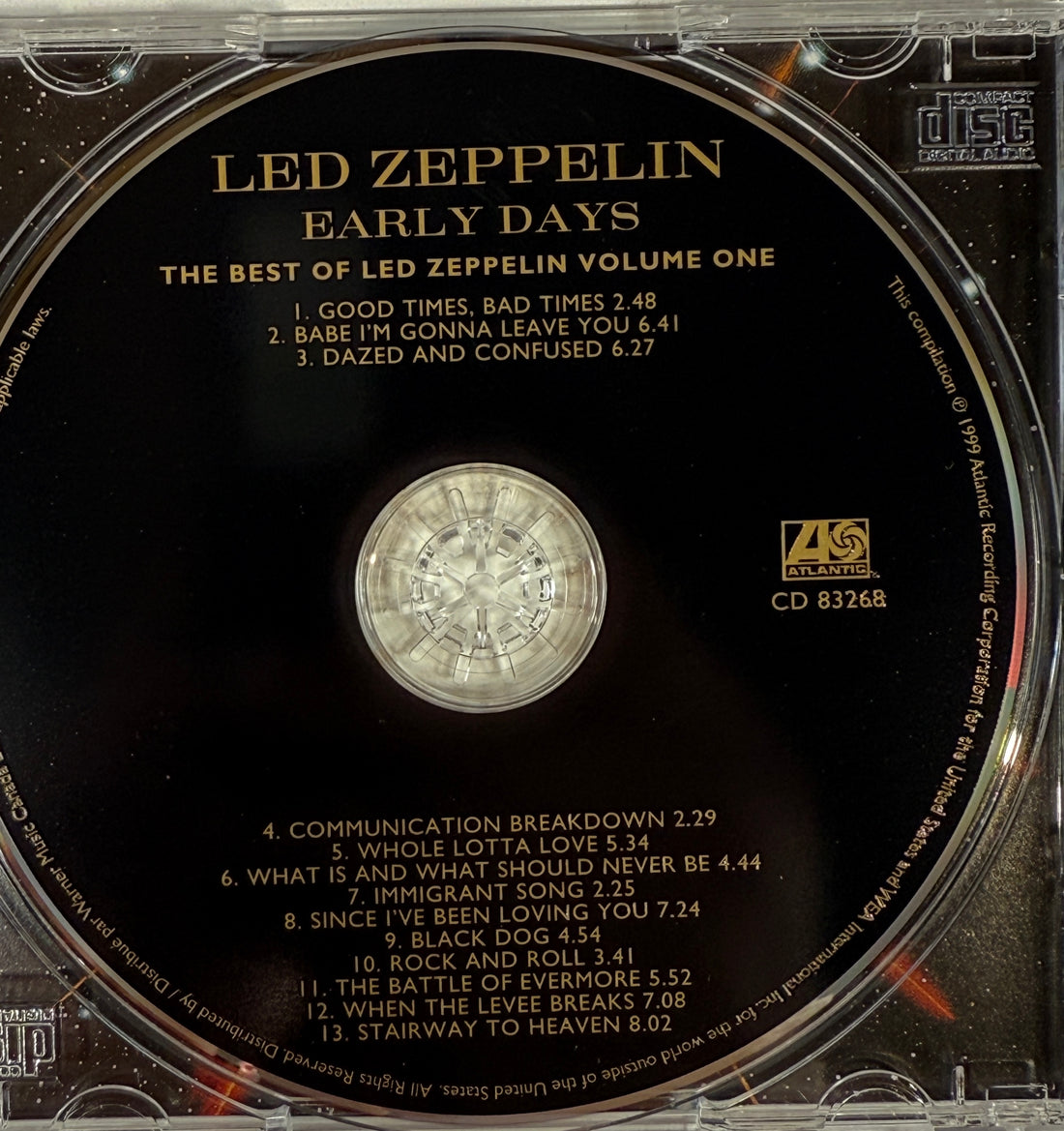 Led Zeppelin Early Days CD – Best Of Volume One (1999)