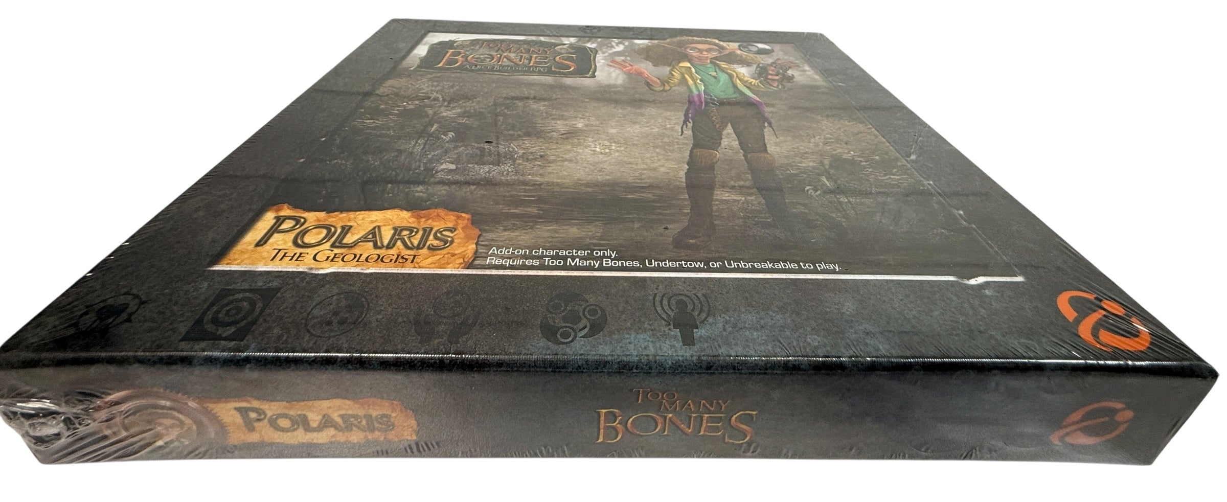 Too Many Bones Polaris expansion sealed Gearloc character add-on board game by Chip Theory Games. Premium dice builder RPG expansion, collectible condition.