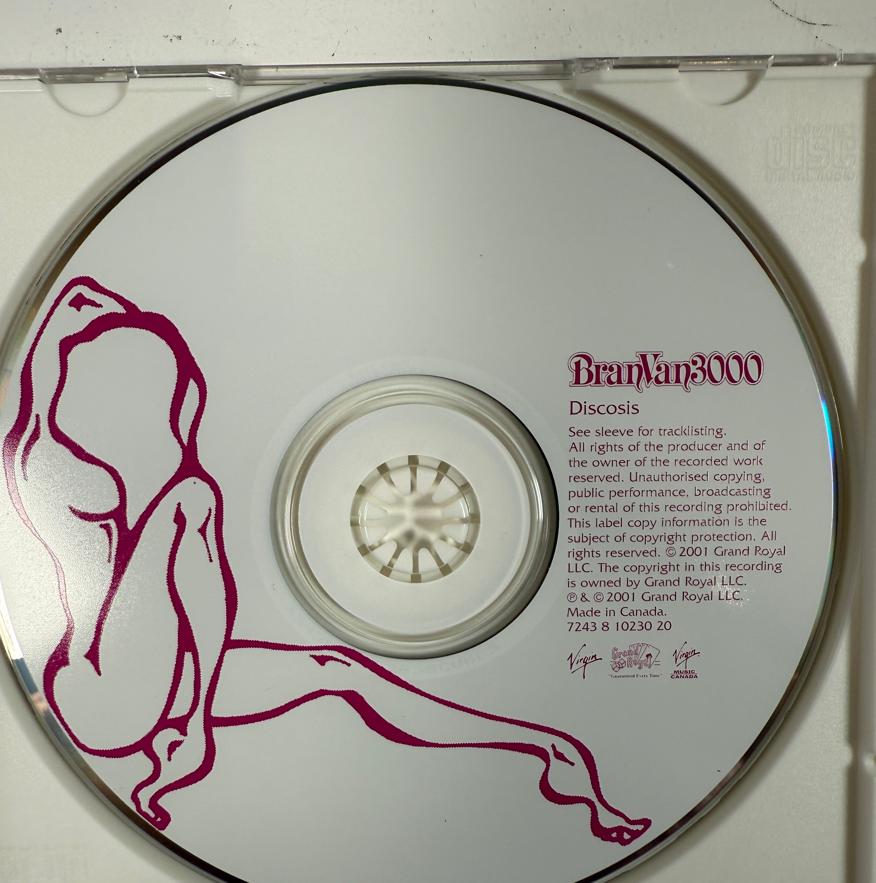 2001 Bran Van 3000 CD – Discosis ft. Curtis Mayfield