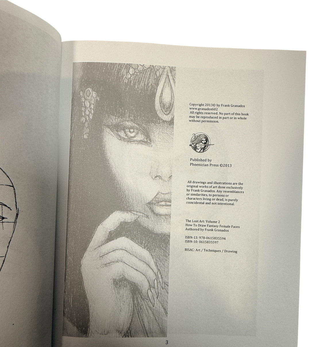 Fantasy art drawing book set by Frank Granados. Female figure and face illustration guides ideal for fantasy artists, illustrators, and collectors.