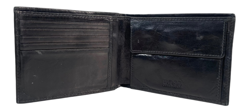 Hugo Boss  Asolo Leather Wallet in Black