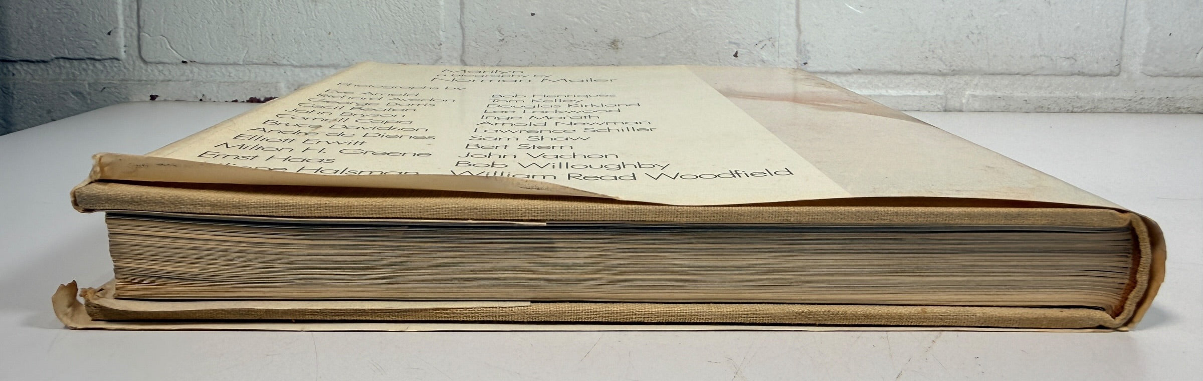 1973 first printing of Norman Mailer’s Marilyn, a large-format Marilyn Monroe hardcover featuring photographs by Avedon, Arnold, Stern, Kirkland and more.
