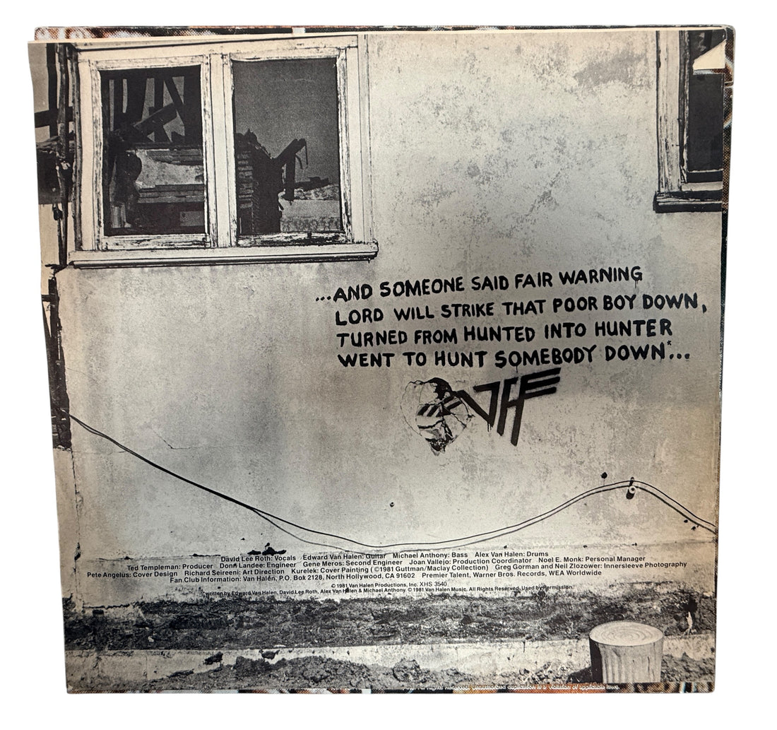 1981 Van Halen Fair Warning LP Canadian pressing. Classic hard rock vinyl with original inner sleeve, collectible album priced for value and quick sale.