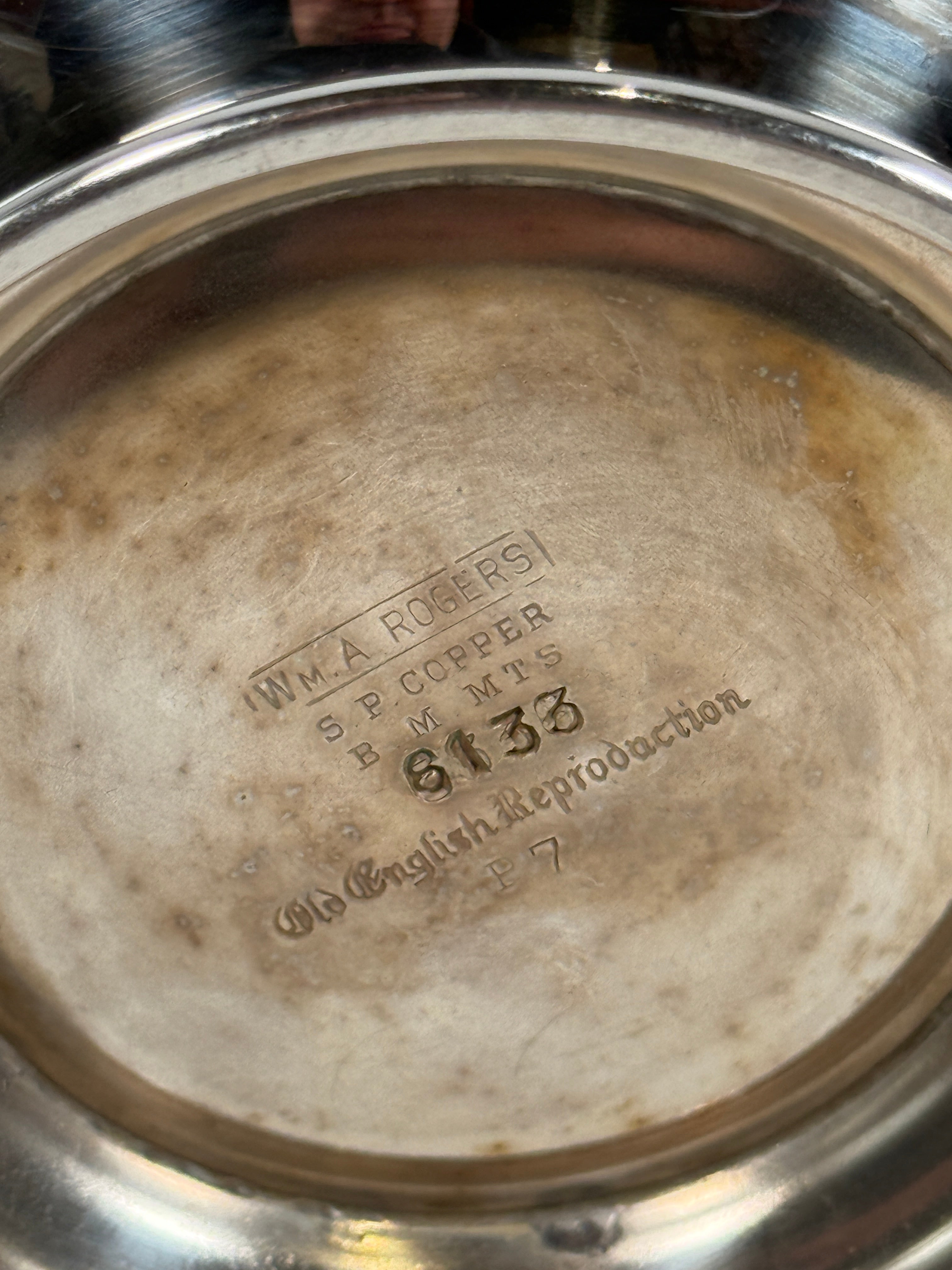 Vintage Wm. A. Rogers Silverplate Teapot – Model 6133 – Old English Reproduction