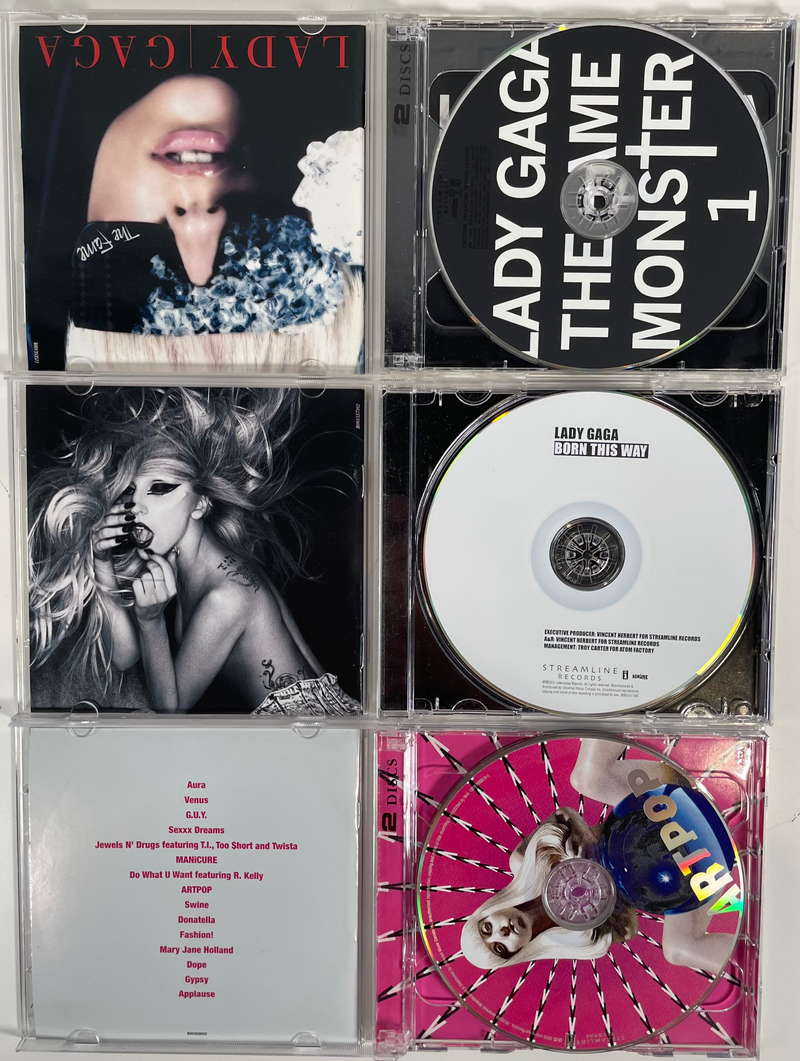 Lot de 3 CD - Lady Gaga, ArtPop, The Fame Monster, Born this Way