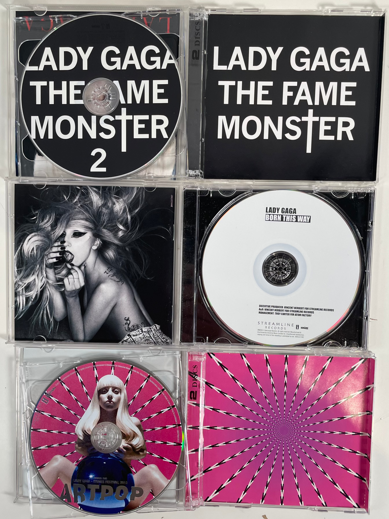 Lot of 3 CDs - Lady Gaga, ArtPop, The Fame Monster, Born this Way