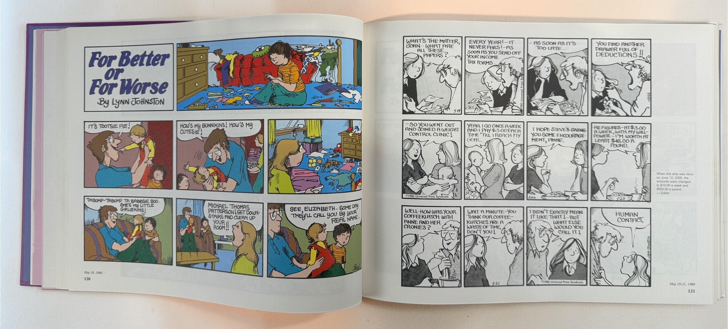 Lynn Johnston For Better or For Worse Complete Library Vol. 1 hardcover, collecting the classic 1979–1982 Patterson family comic strips.