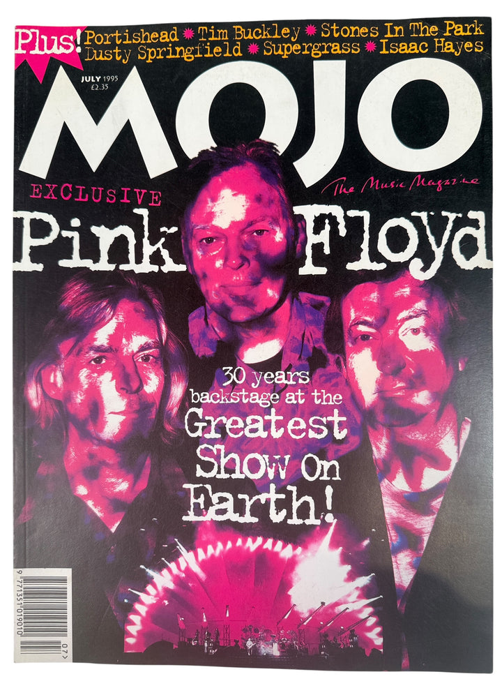 Vintage MOJO Magazine July 1995 Pink Floyd issue. Classic UK music mag featuring Portishead, Dusty Springfield, Tim Buckley and 90s editorial content.