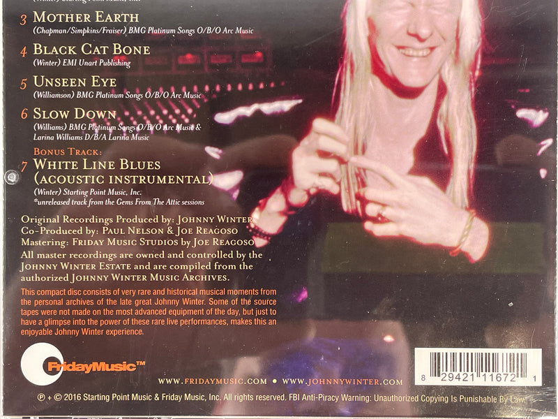 Johnny Winter, Live Bootleg Series Volume 12, Remastered Edition