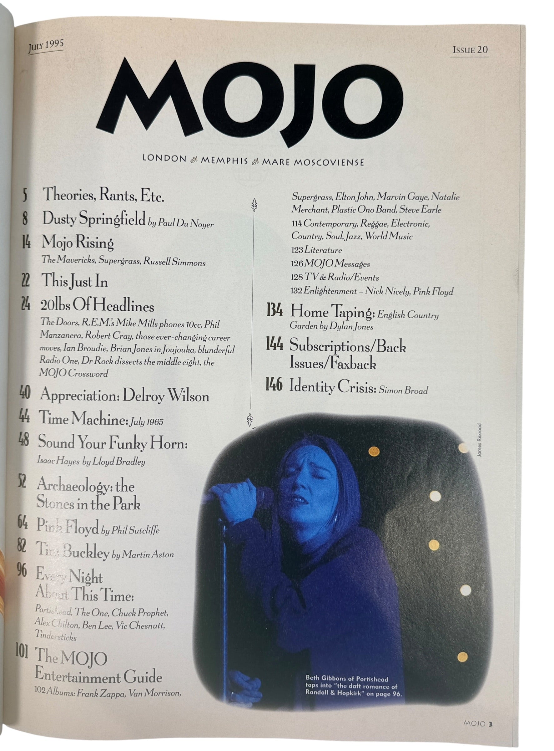 Vintage MOJO Magazine, July 1995, Pink Floyd Music Issue. – Éco