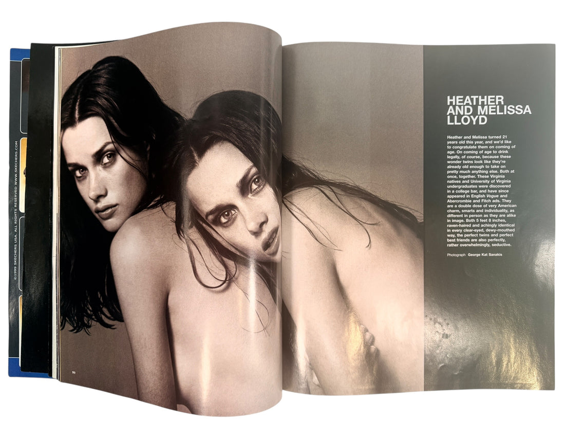 Vintage Gear Magazine Jan Feb 1999 Model Issue with Adriana Sklenarikova cover. Collectible 90s fashion culture magazine in very good condition