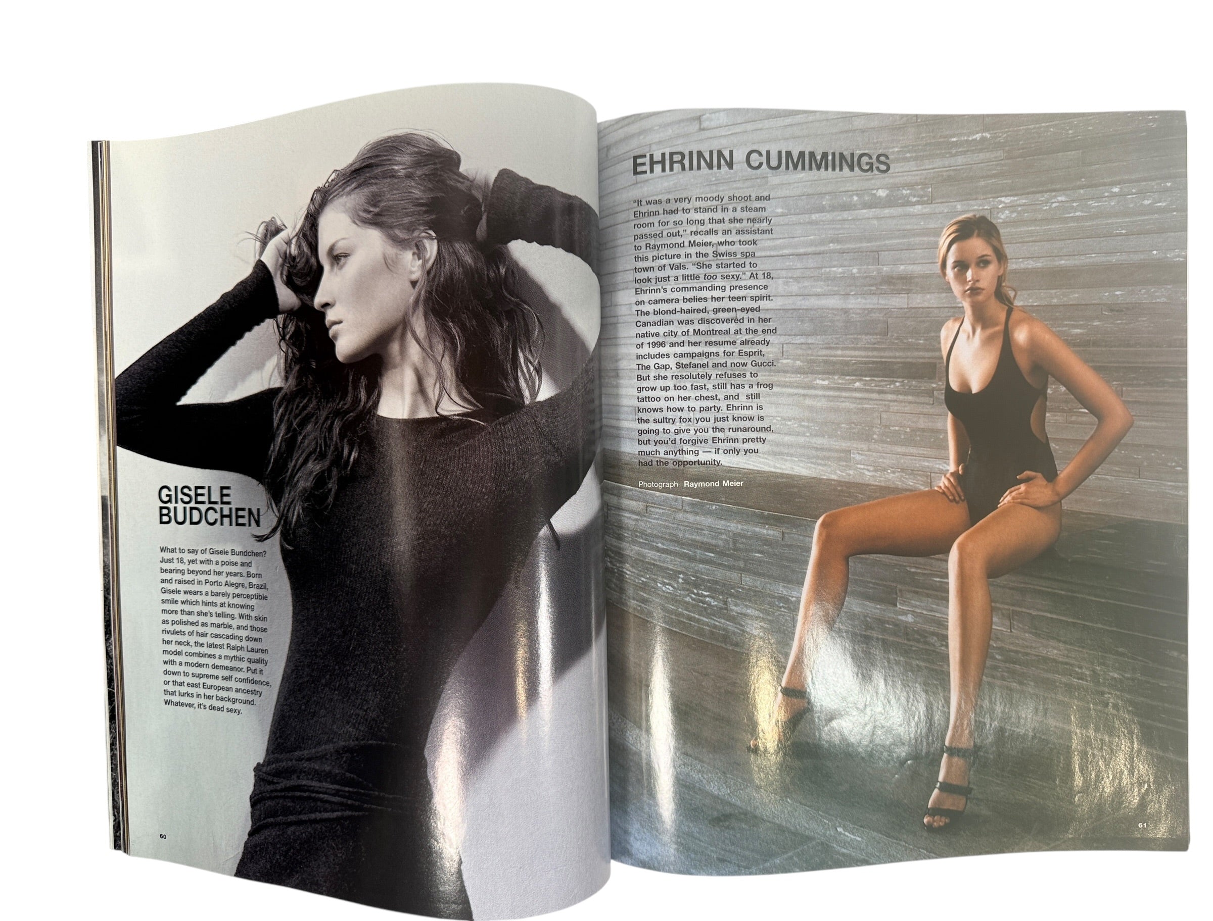 Vintage Gear Magazine Jan Feb 1999 Model Issue with Adriana Sklenarikova cover. Collectible 90s fashion culture magazine in very good condition