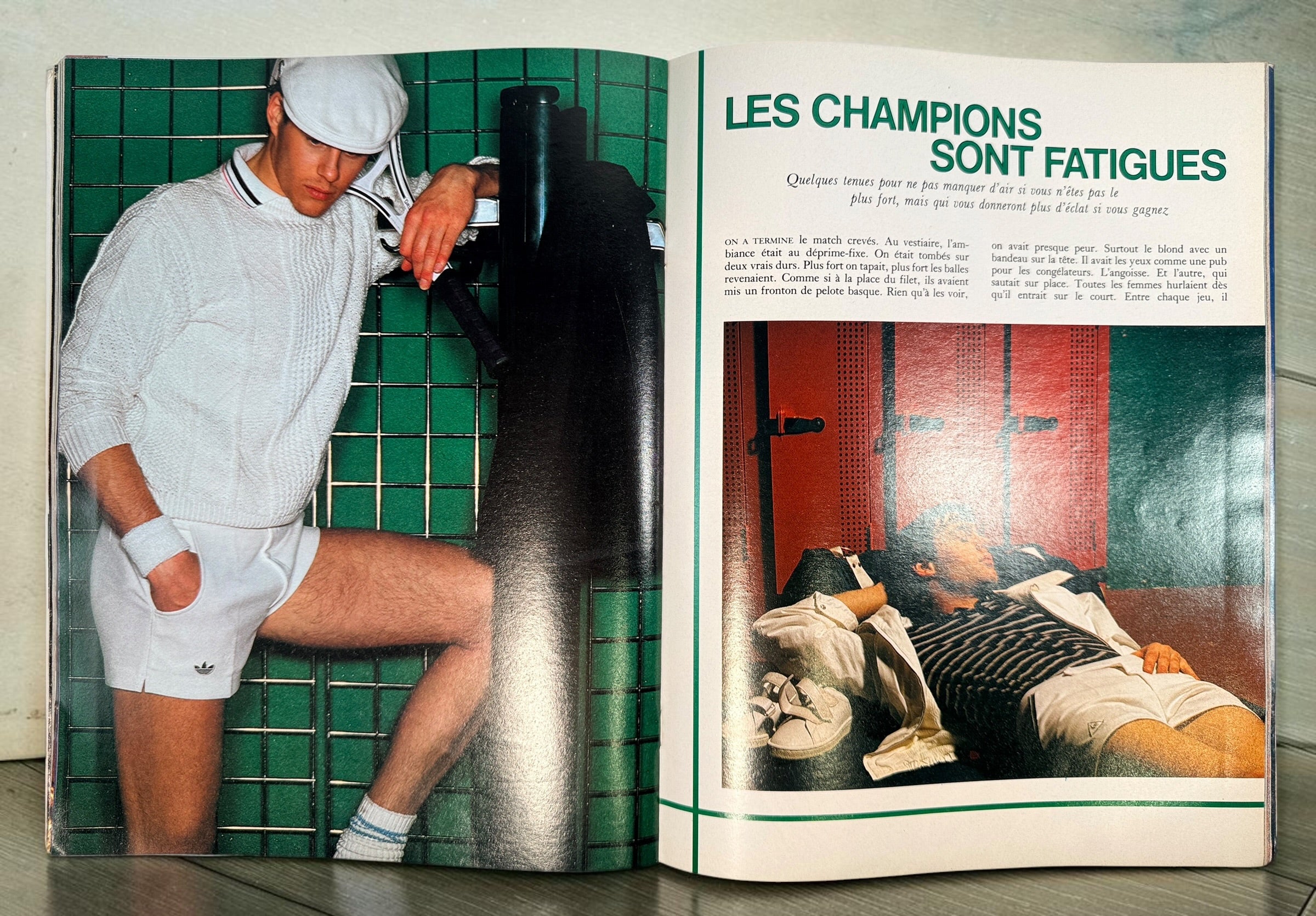 Vintage French Playboy No. 91, June 1981. Special tennis issue featuring Yannick Noah, Björn Borg, Guillermo Vilas, fashion and James Bond.
