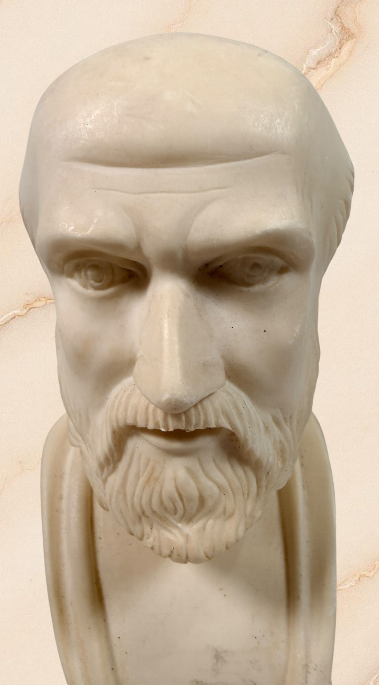 Hippocrates bust sculpture Greek medical statue classic doctor gift academic decor vintage style philosopher bust display piece resin classical figure.