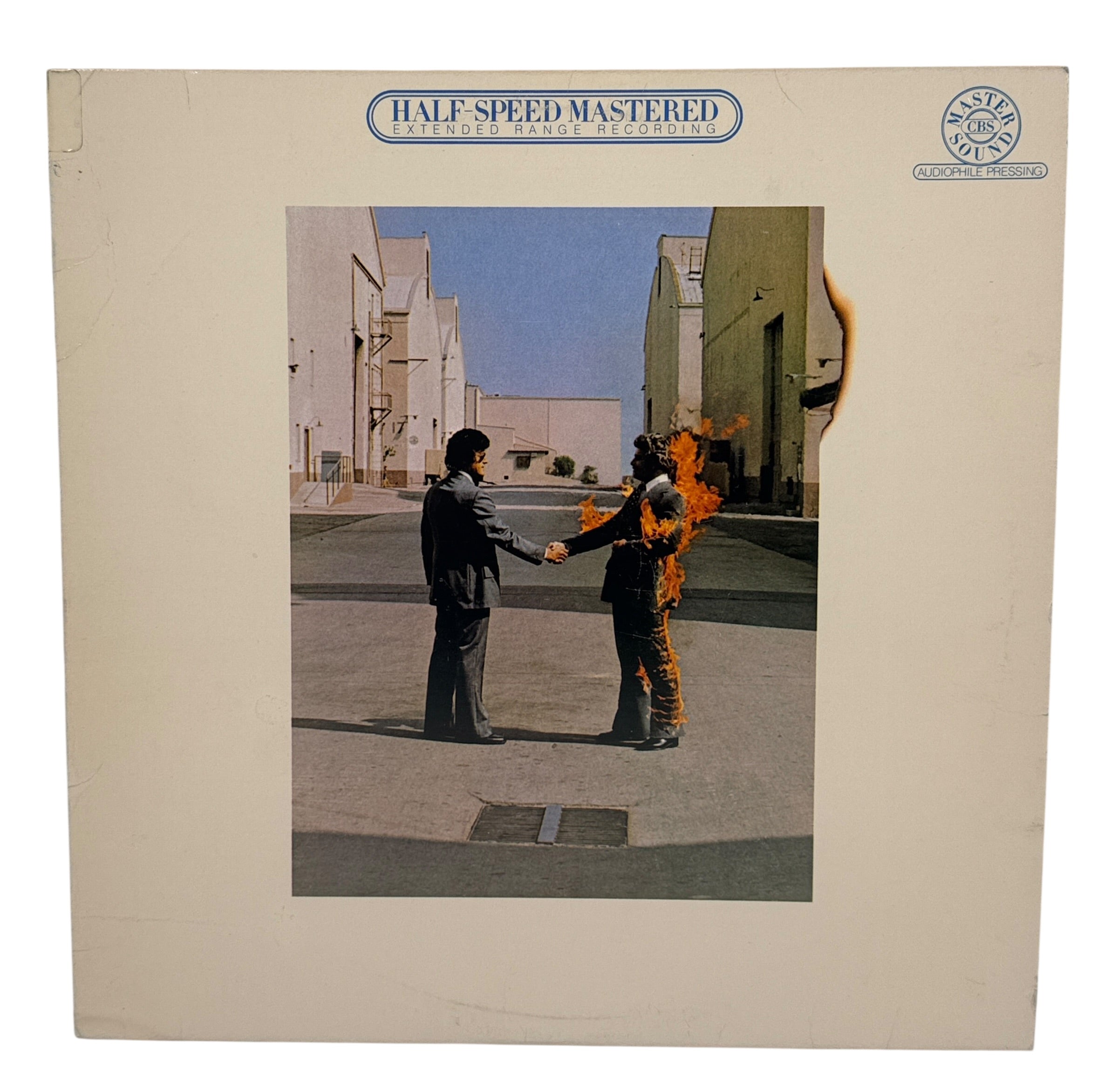 Pink Floyd Wish You Were Here half speed mastered vinyl LP audiophile Columbia Mastersound pressing VG condition collectible classic rock record vintage pressing.