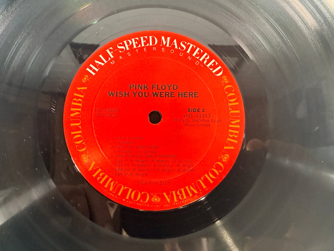Pink Floyd Wish You Were Here half speed mastered vinyl LP audiophile Columbia Mastersound pressing VG condition collectible classic rock record vintage pressing.