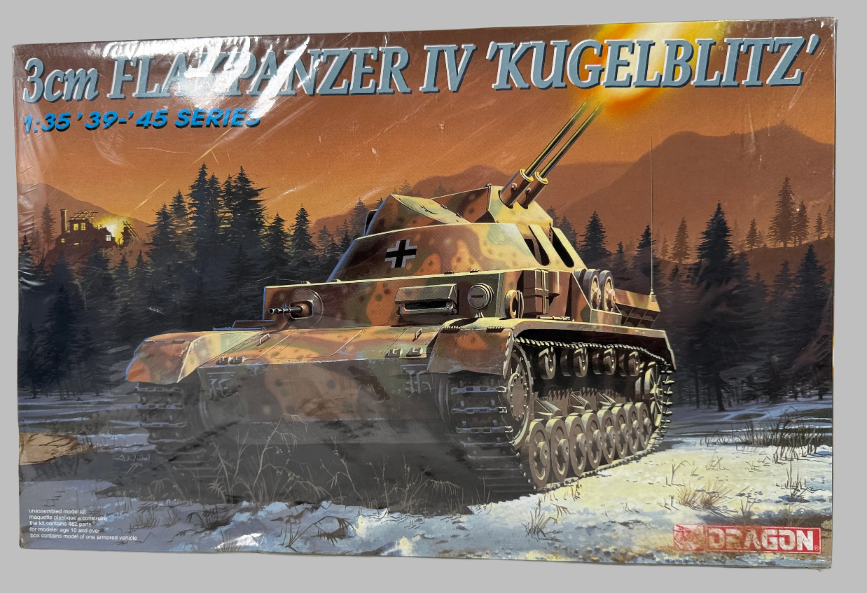 WWII German Kugelblitz Flakpanzer IV Model Kit – Dragon Sealed