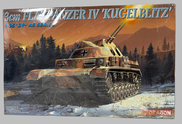 WWII German Kugelblitz Flakpanzer IV Model Kit – Dragon Sealed