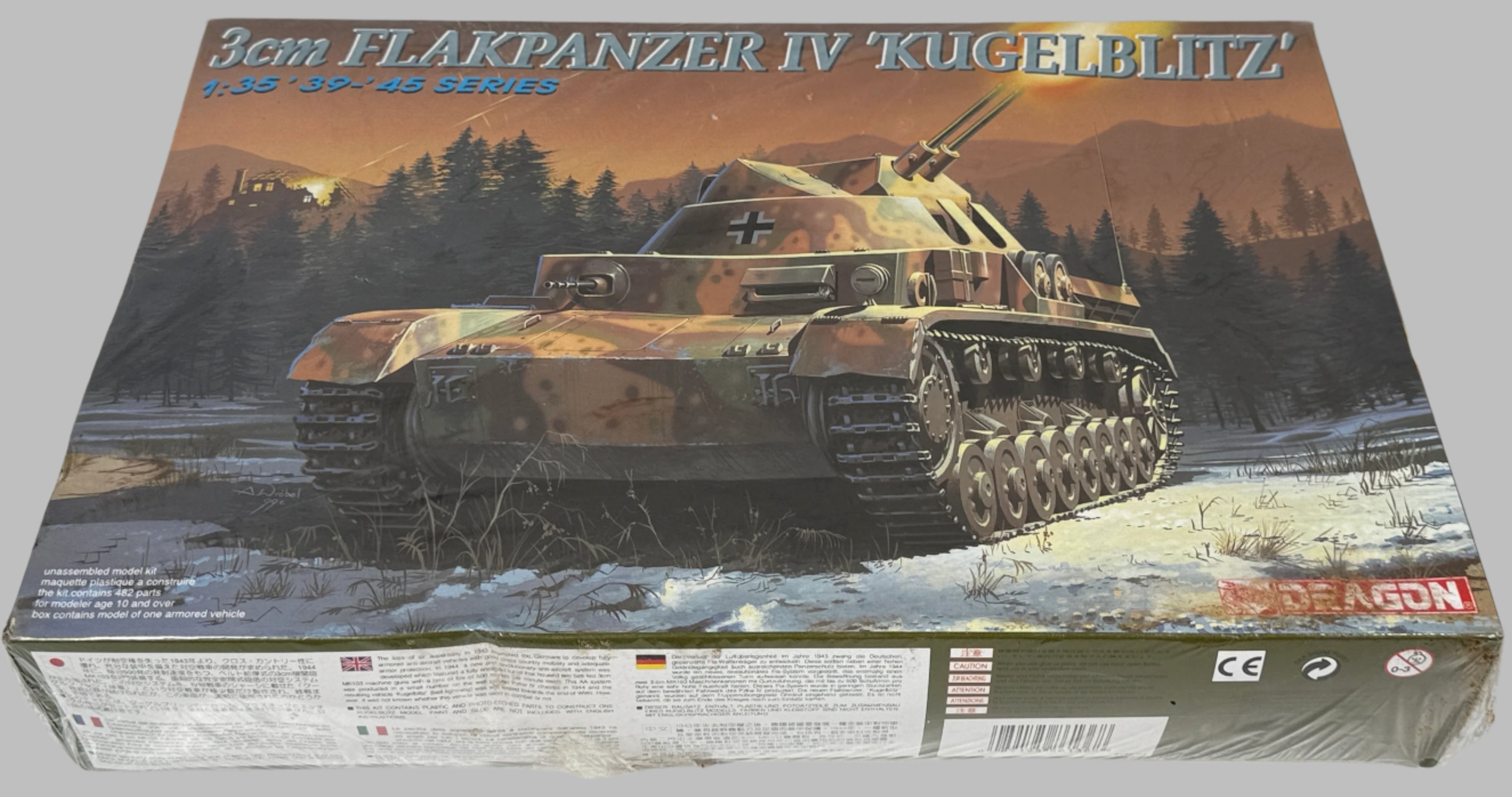 WWII German Kugelblitz Flakpanzer IV Model Kit – Dragon Sealed