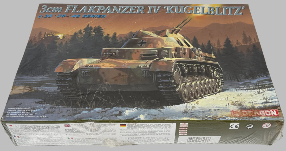 WWII German Kugelblitz Flakpanzer IV Model Kit – Dragon Sealed
