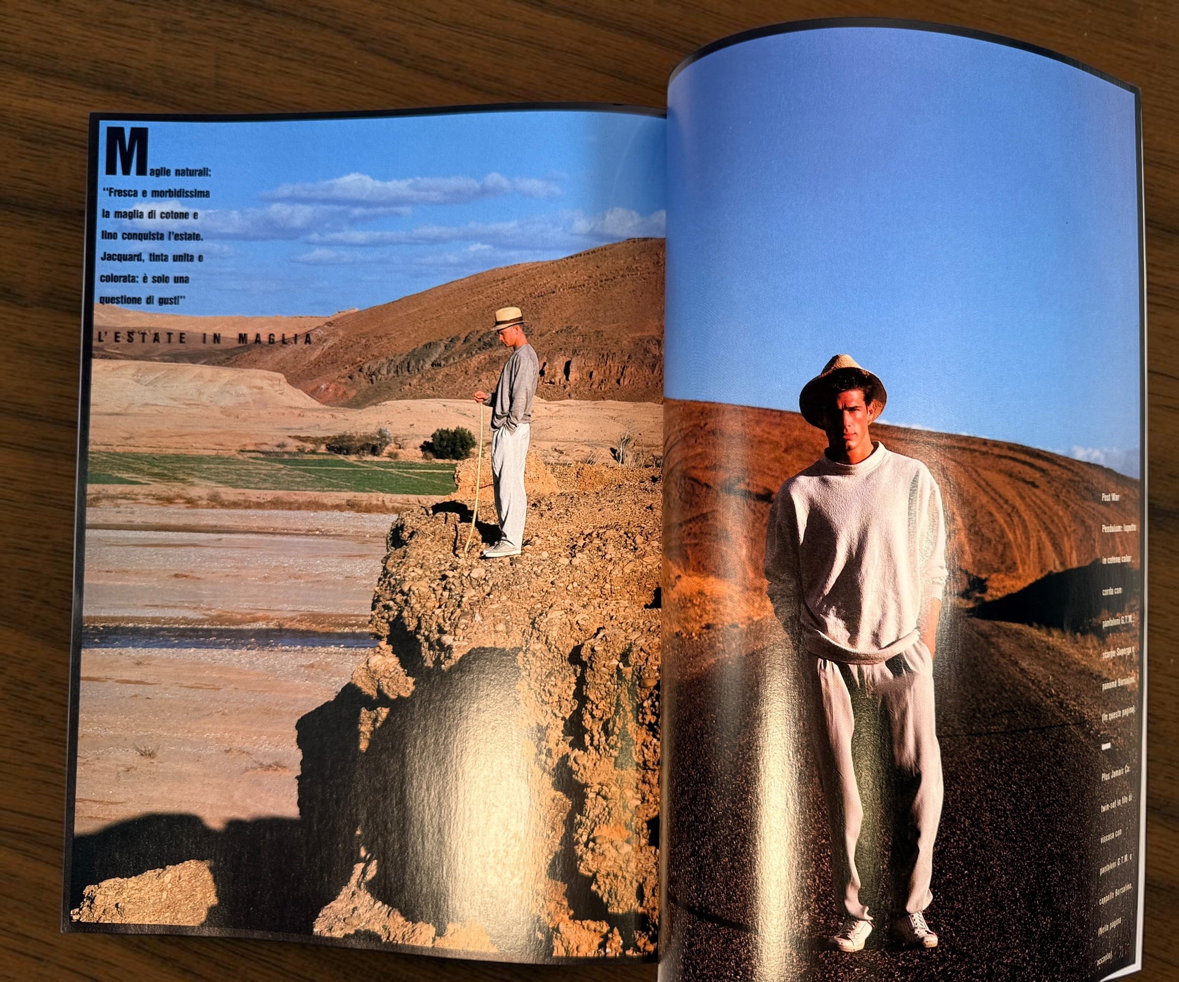 Mondo Uomo No. 49, April/May 1989 Italian men’s fashion magazine featuring an Omega Speedmaster cover, Cerruti 1881 and vintage 1980s style.