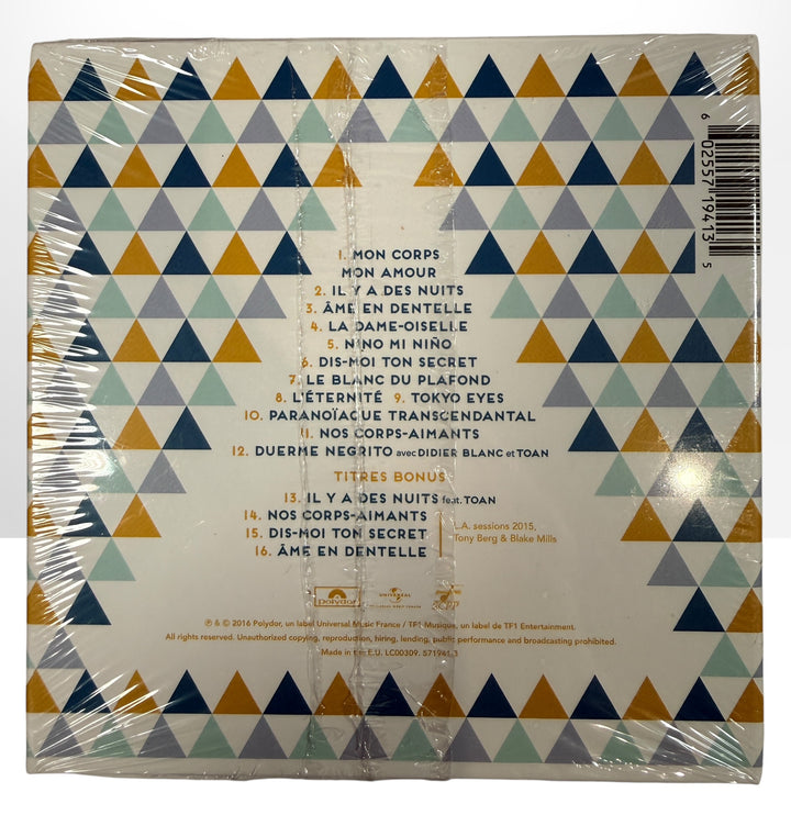 Olivia Ruiz A Nos Corps-Aimants limited edition sealed CD. 2016 French pop album with bonus tracks. Collectible Francophone music release, new condition.