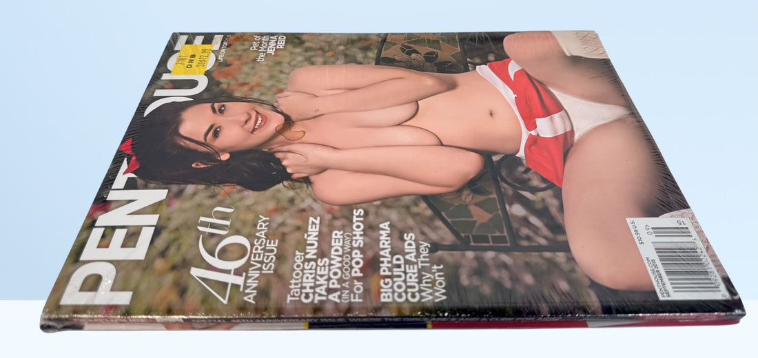 Sealed Penthouse September 2015 46th Anniversary issue featuring Jenna Reid, sold in its original retail two-magazine package.