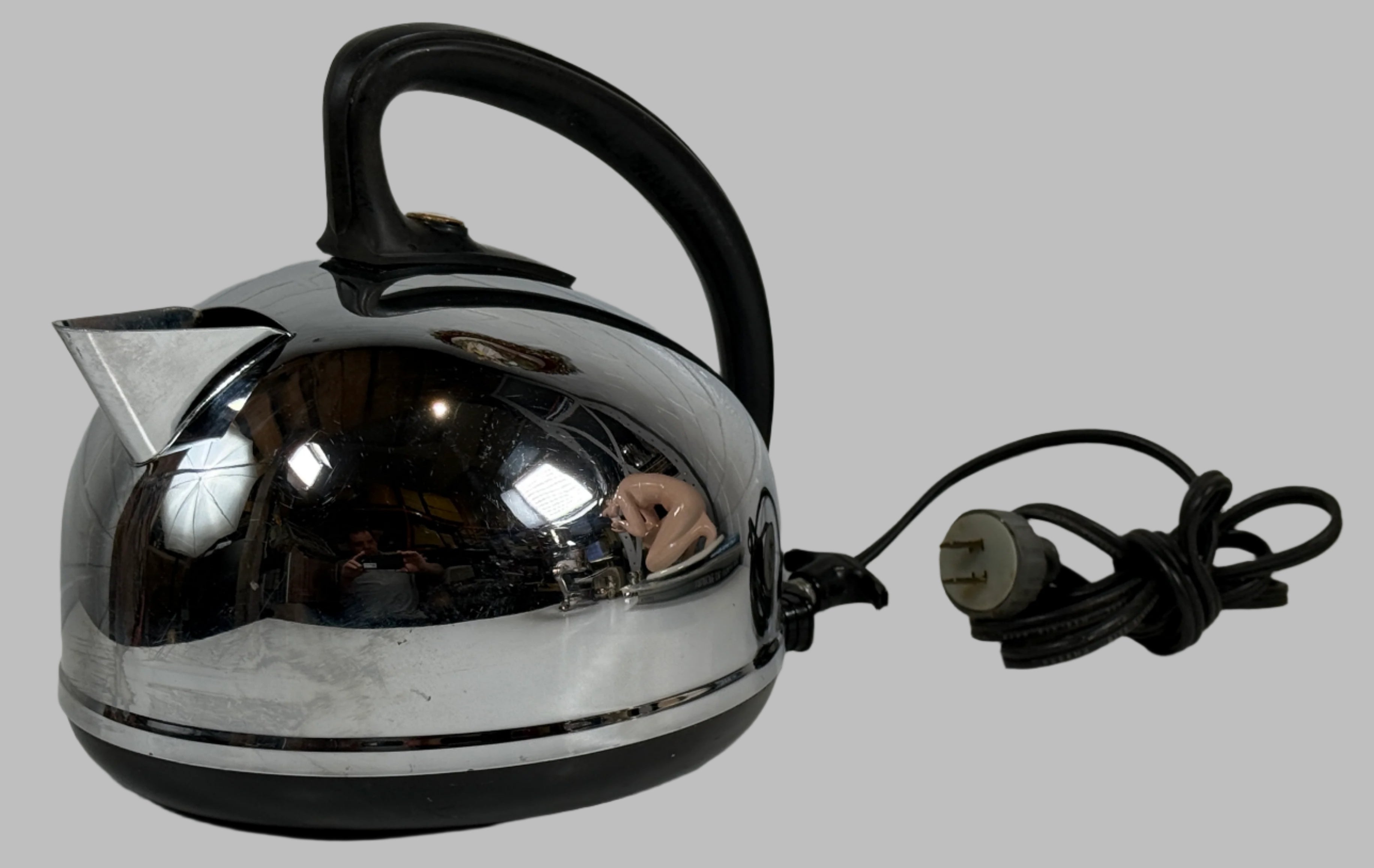 Vintage GE Electric Kettle – Model K47B – Bakelite Handle – Tested