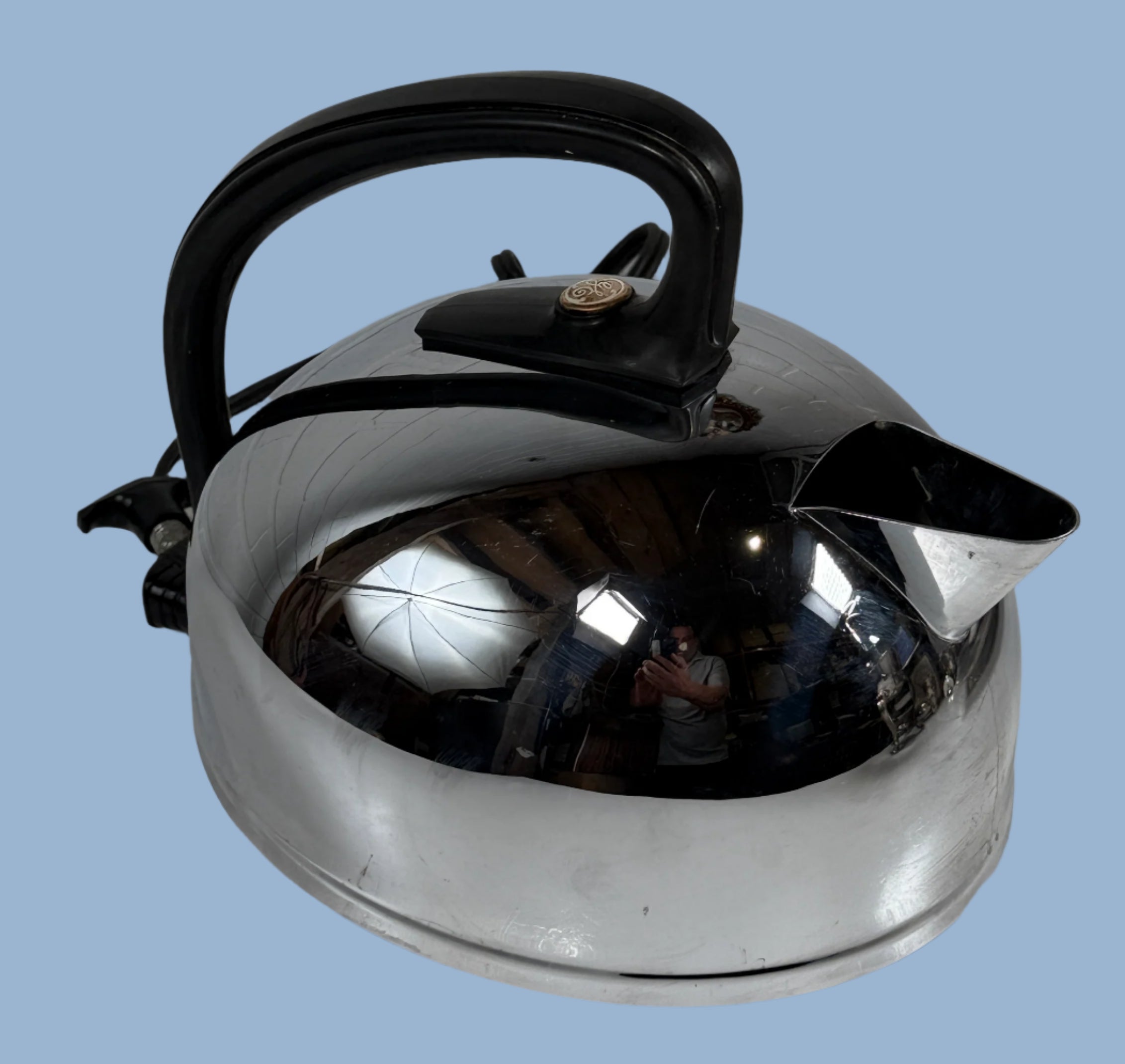 Vintage GE Electric Kettle – Model K47B – Bakelite Handle – Tested