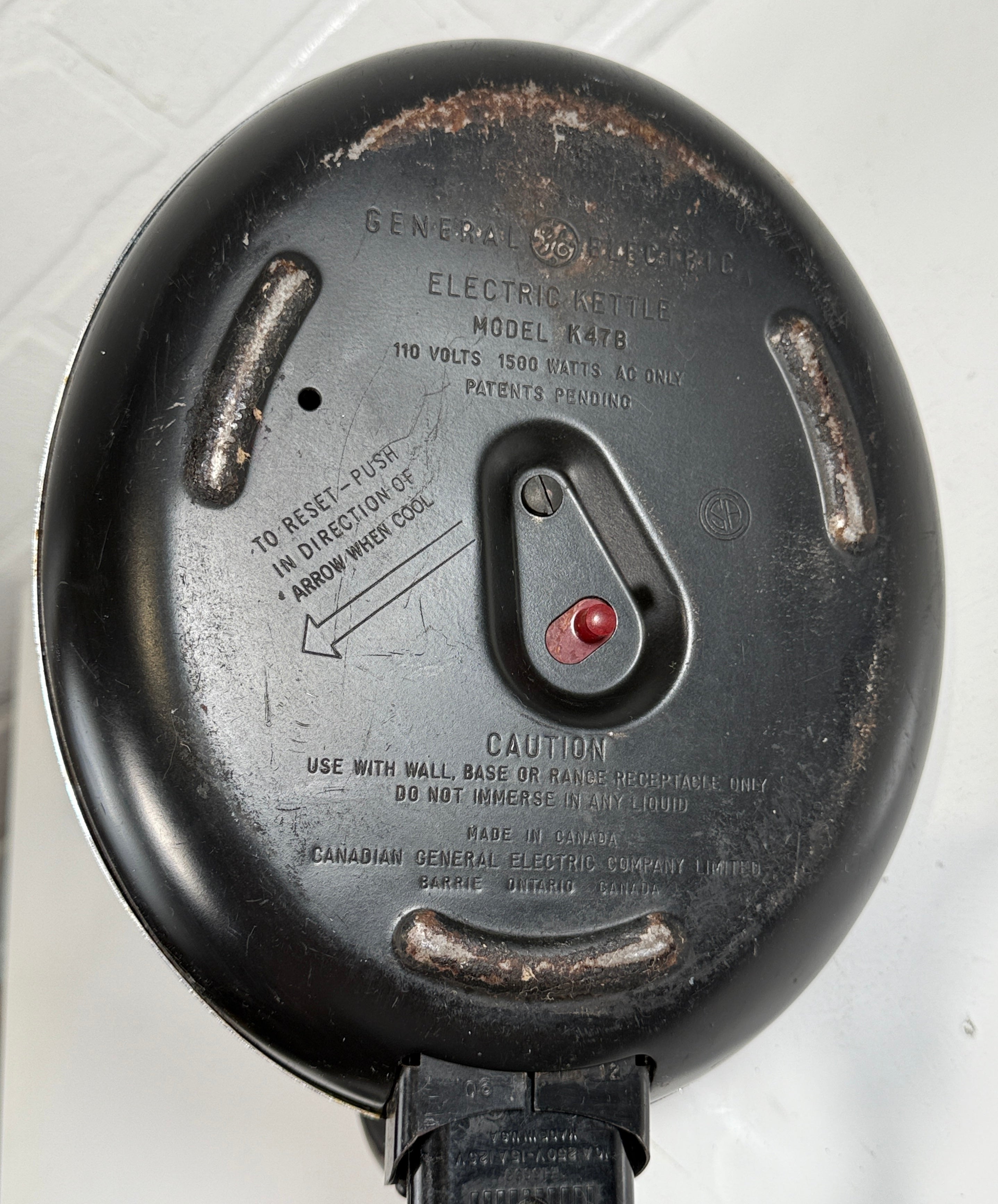 Vintage GE Electric Kettle – Model K47B – Bakelite Handle – Tested