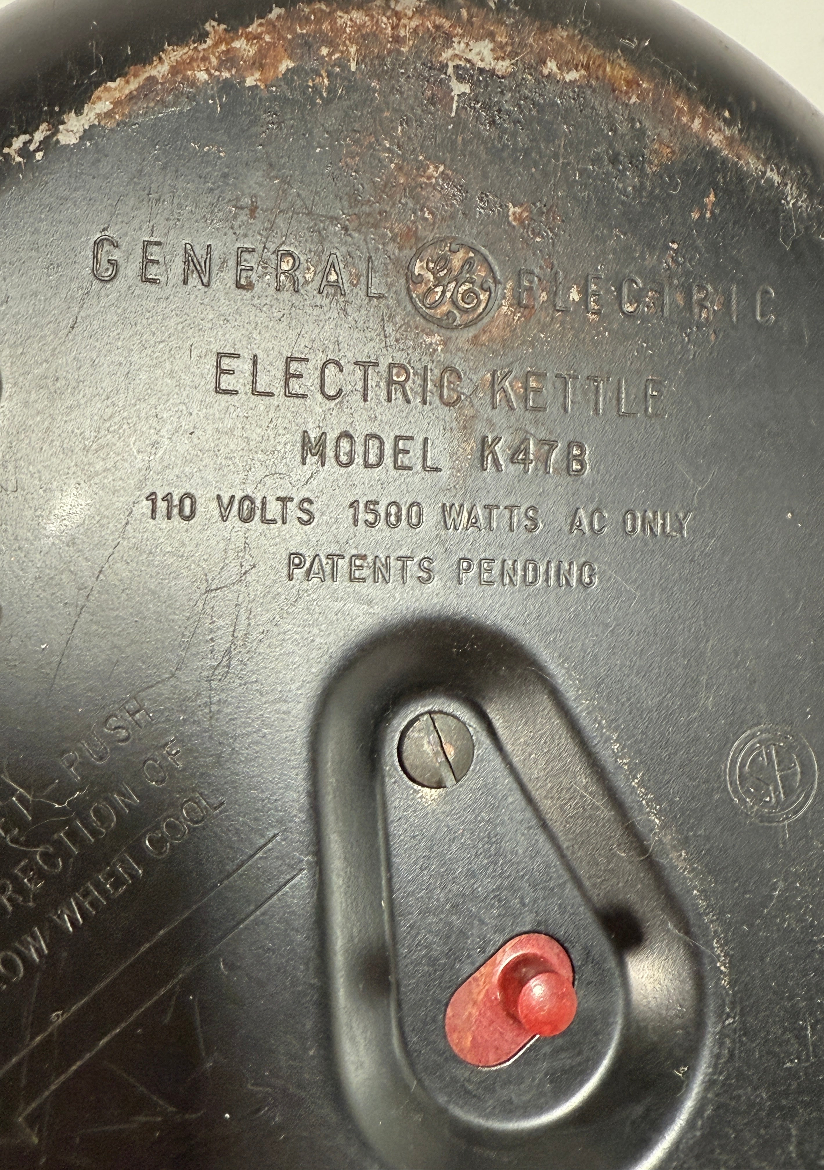 Vintage GE Electric Kettle – Model K47B – Bakelite Handle – Tested