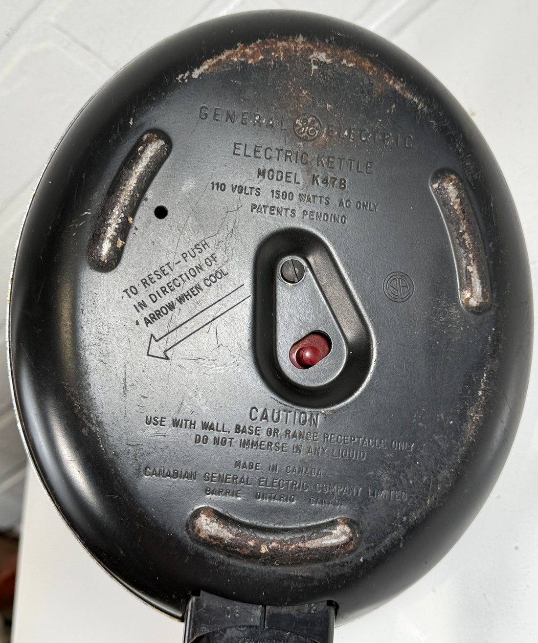 Vintage GE Electric Kettle – Model K47B – Bakelite Handle – Tested